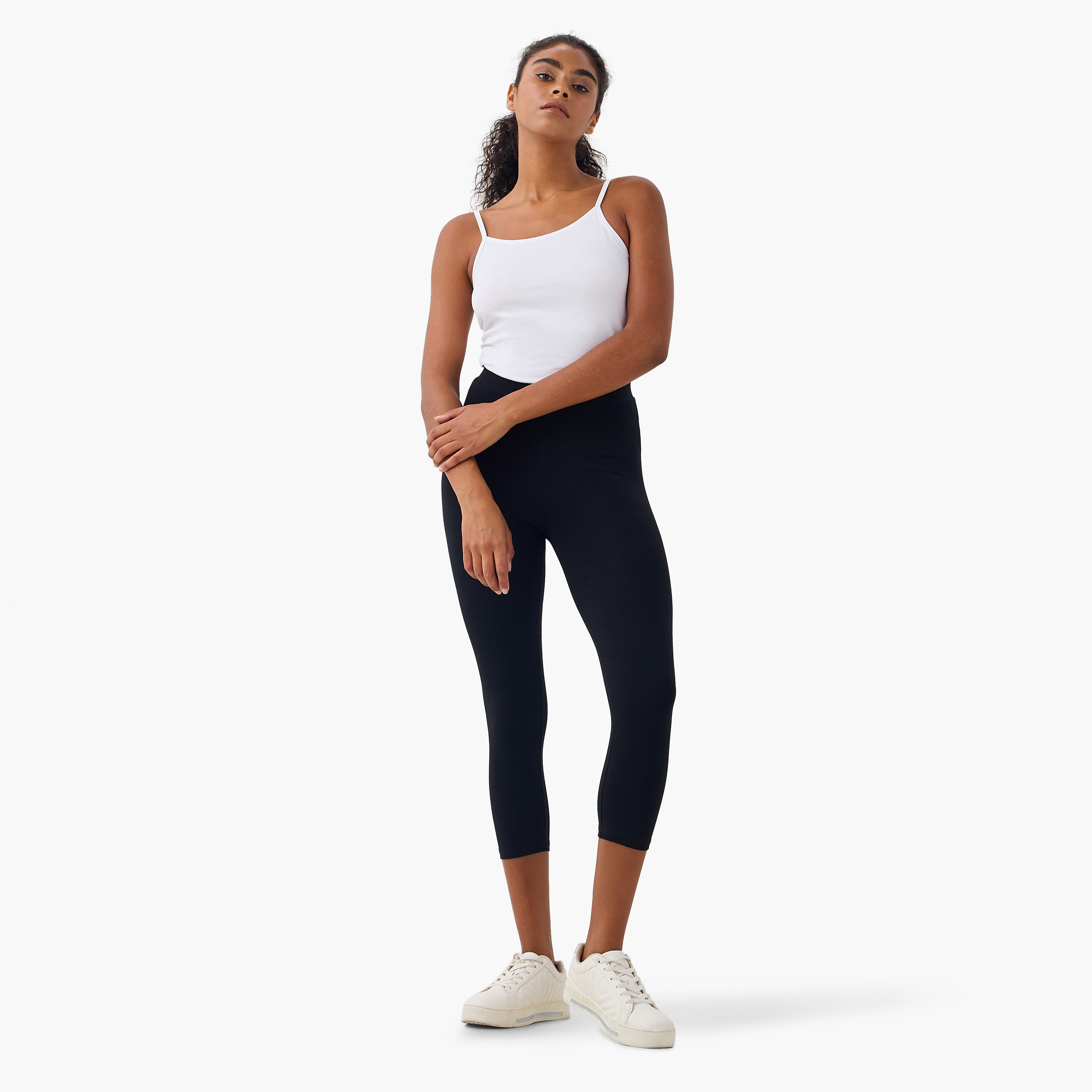 طقم بنطلون ليقنز من قطعتين بخصر مطاطي-women-clothing-leggings-image-2