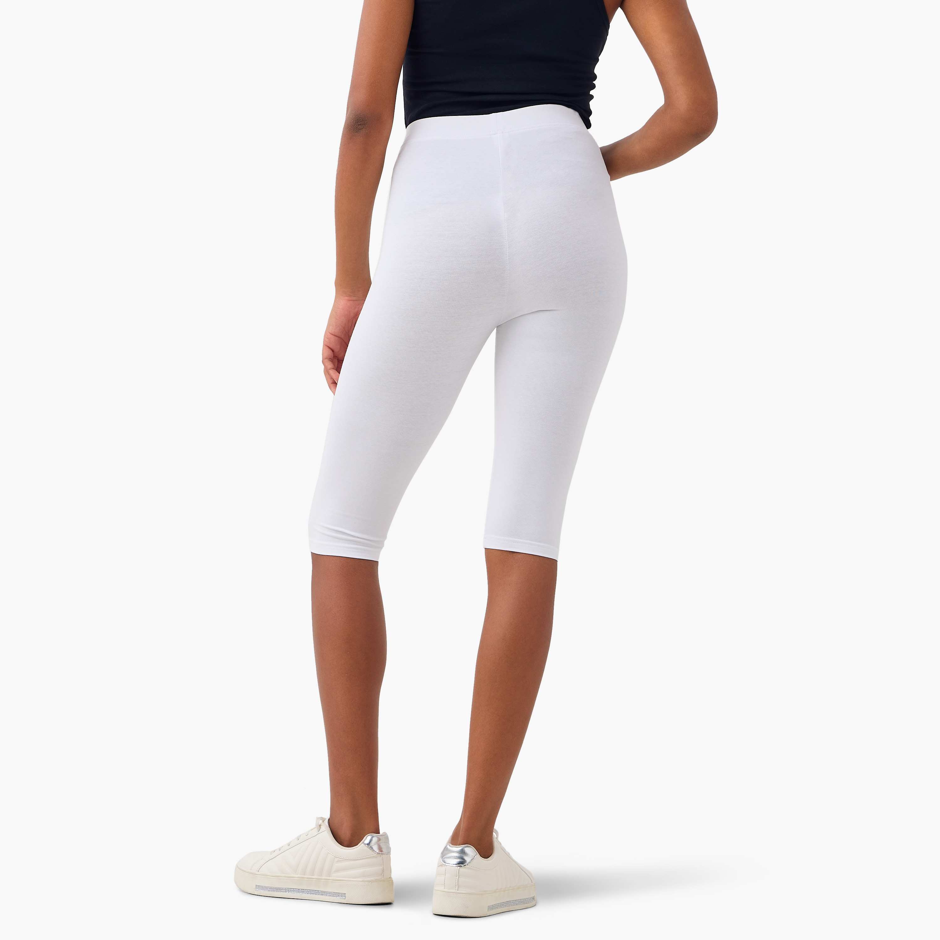 Set of 2 - Knee Length Flexi Waist Leggings-women-clothing-leggings-image-4