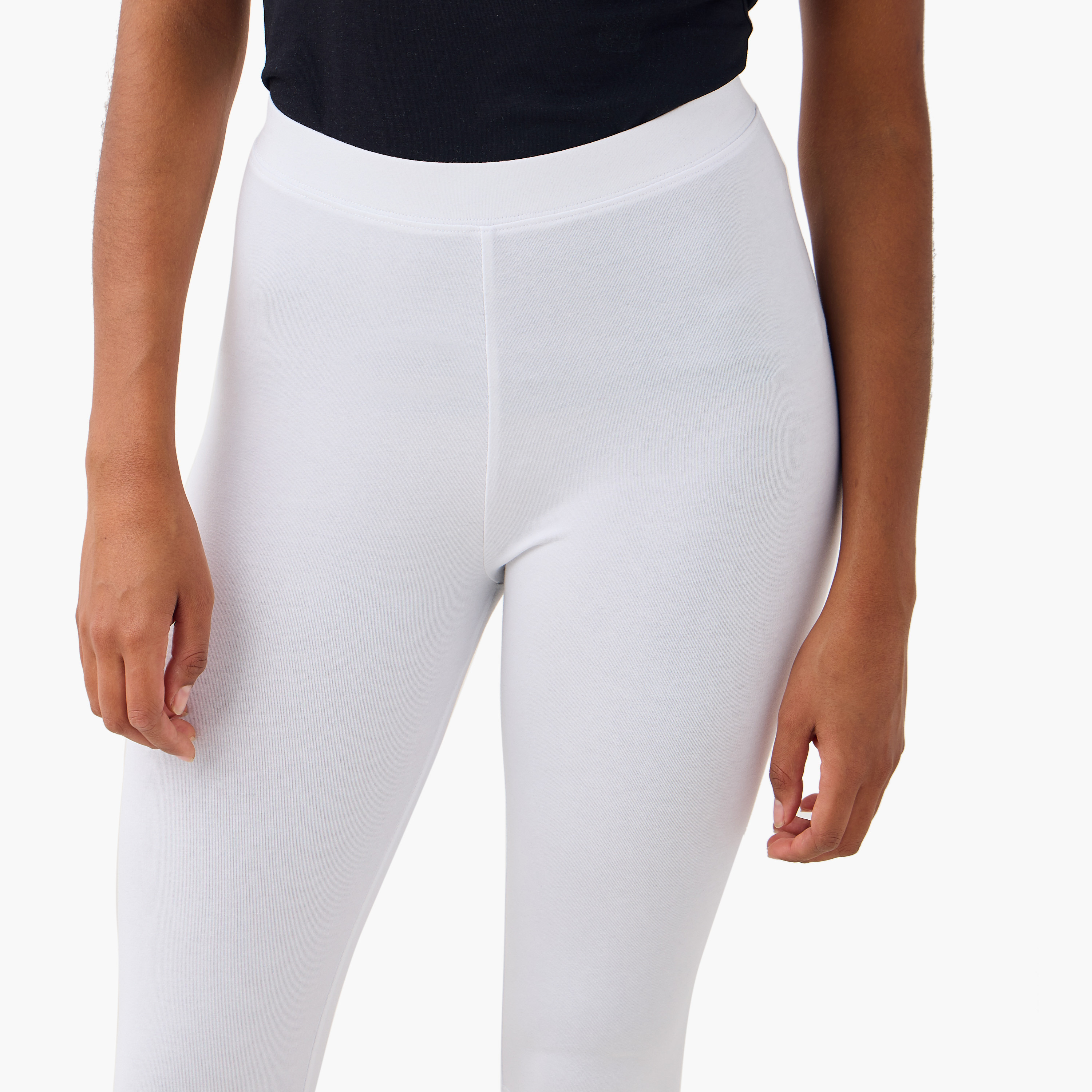 Set of 2 - Knee Length Flexi Waist Leggings-women-clothing-leggings-image-6
