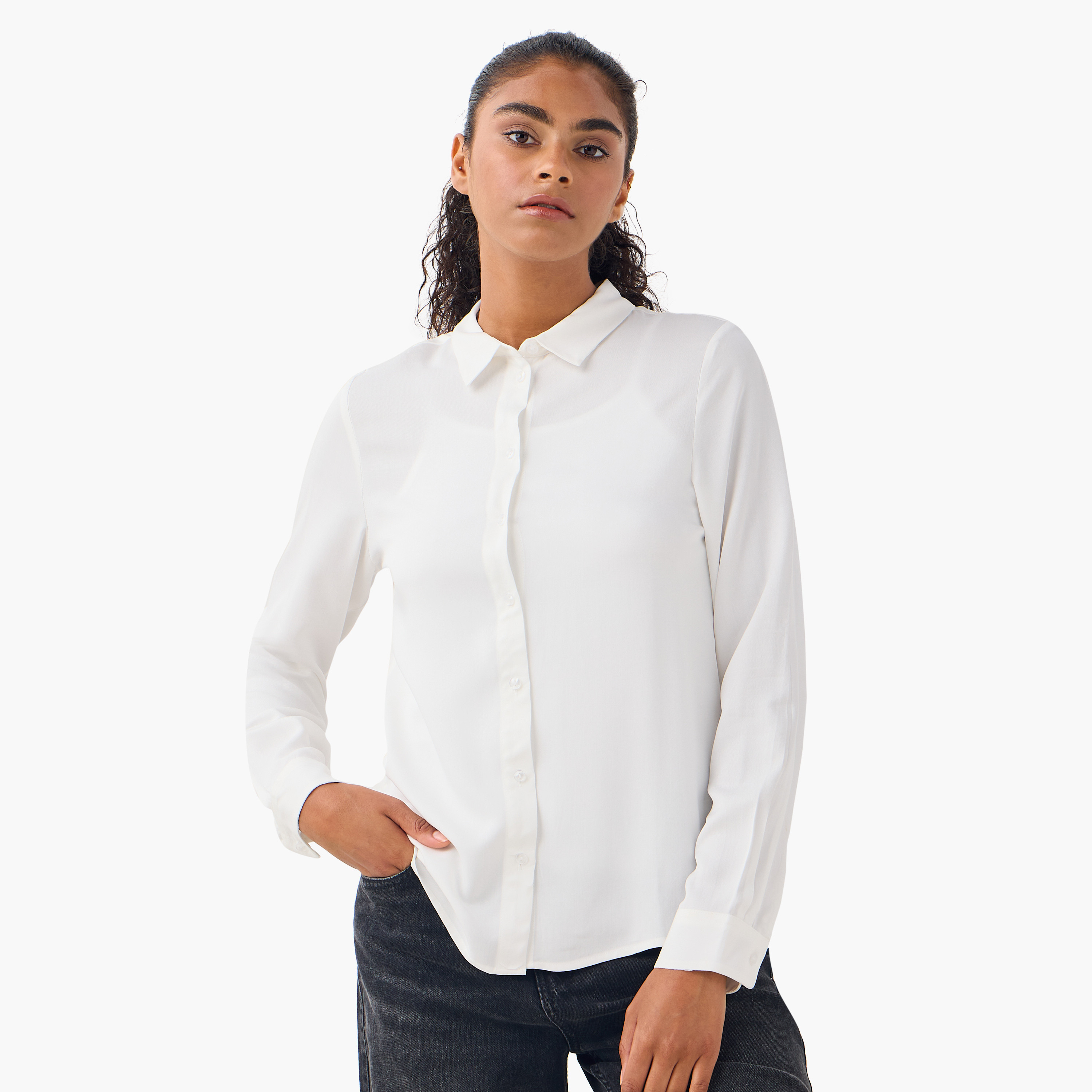قميص بأكمام طويلة - طقم من 2-women-clothing-shirtsandblouses-shirts-image-2