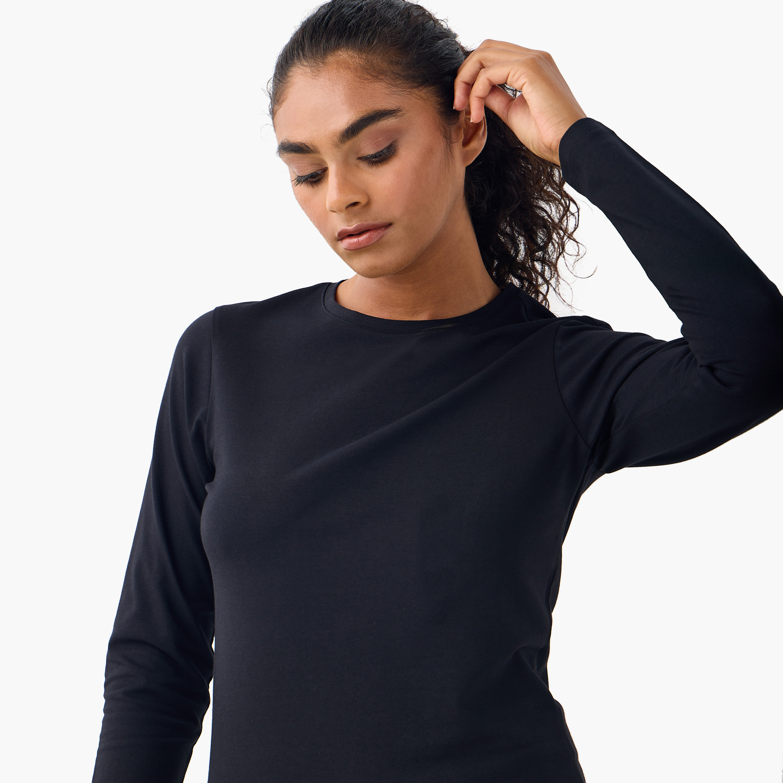 Set of 2 - Crew Neck T-shirt-women-clothing-tshirts-image-5