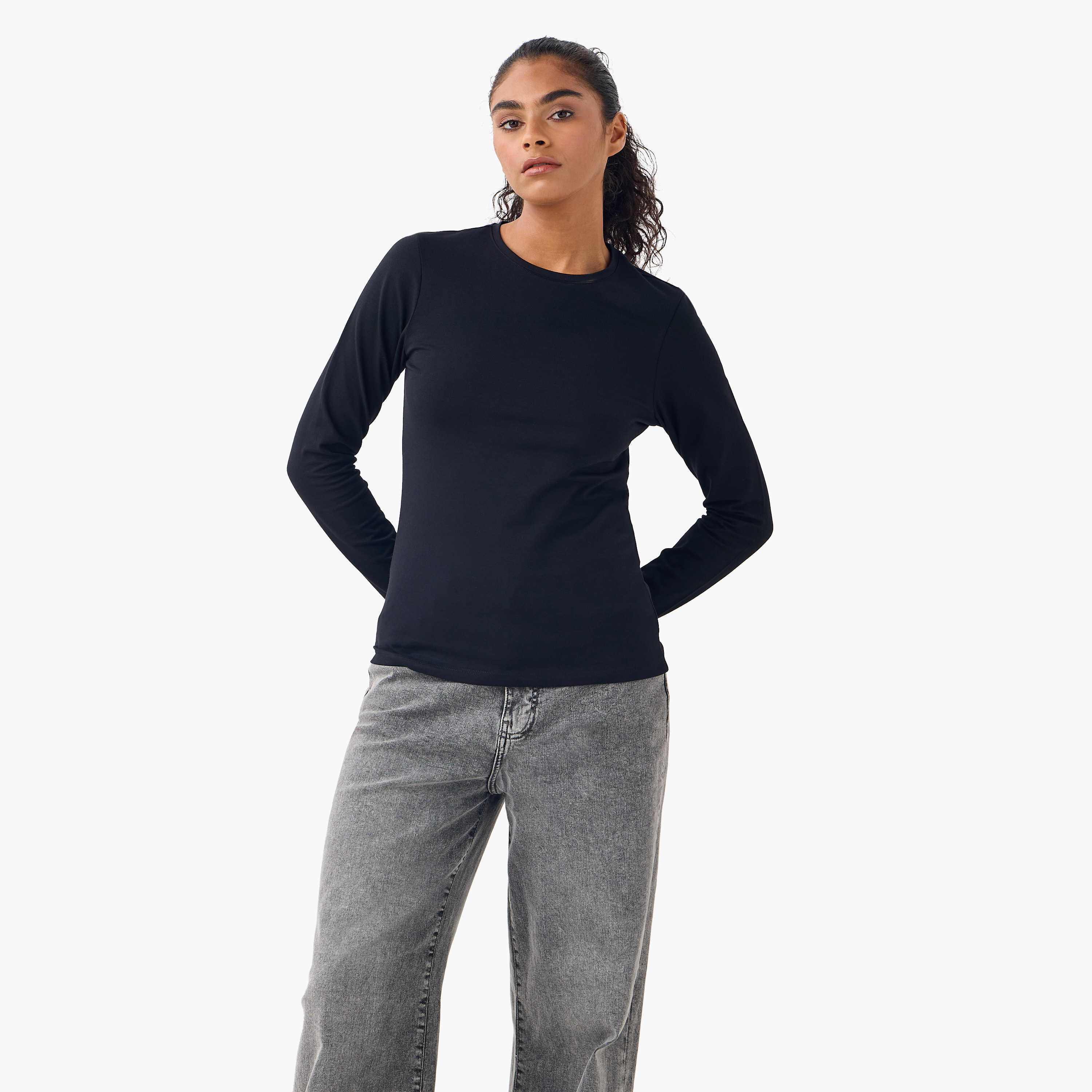 Set of 2 - Crew Neck T-shirt-women-clothing-tshirts-image-8