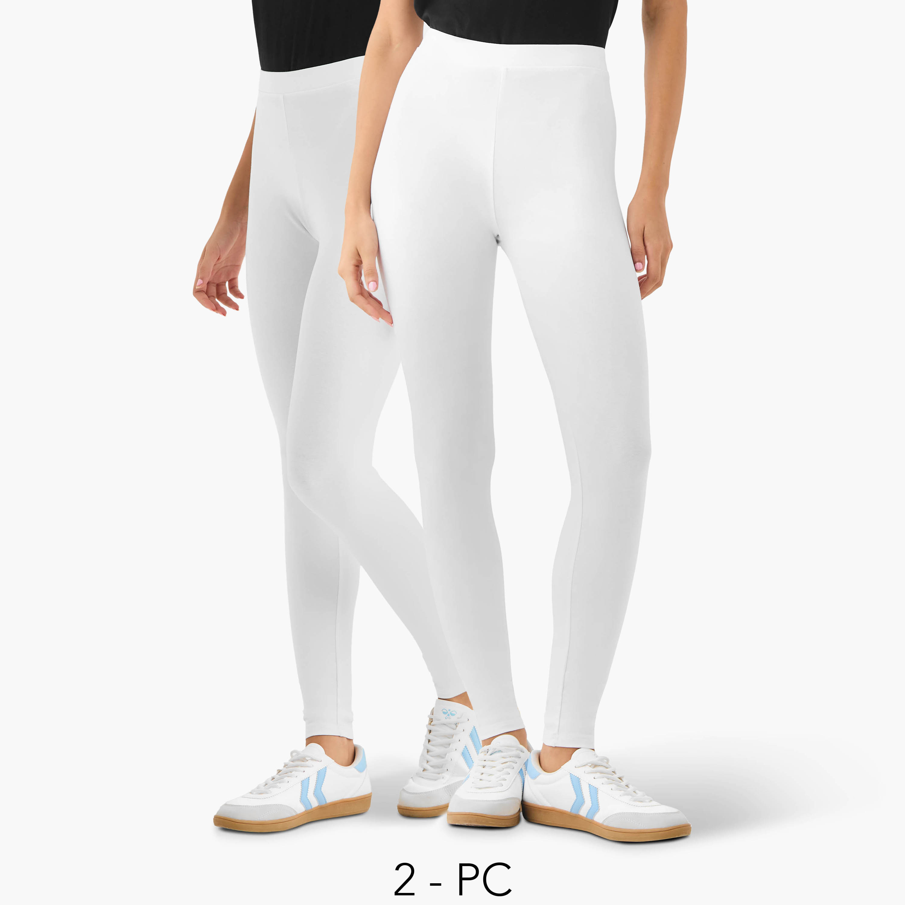 طقم بنطلون ليقنز من قطعتين بخصر مطاطي-women-clothing-leggings-image-1