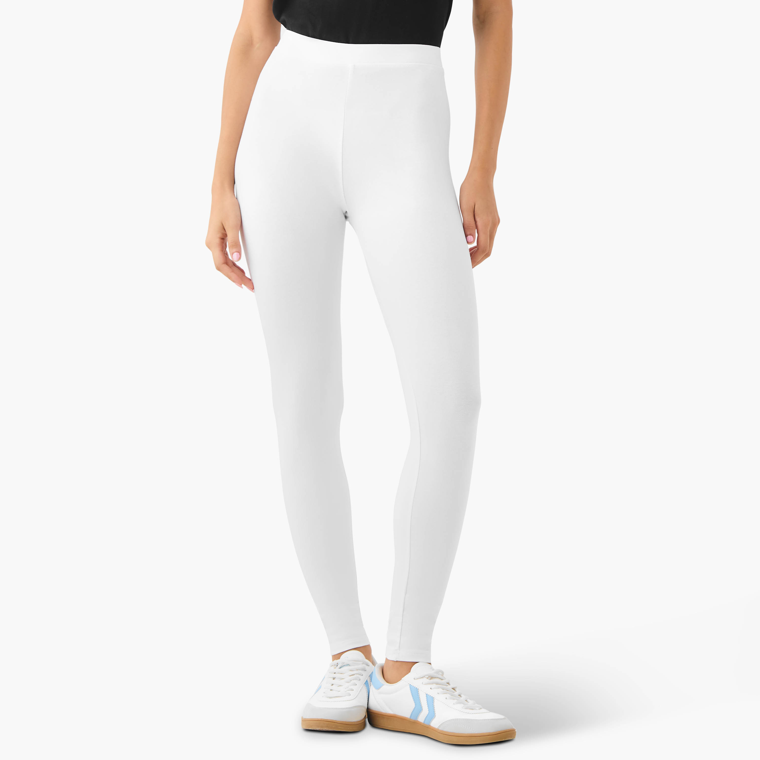 طقم بنطلون ليقنز من قطعتين بخصر مطاطي-women-clothing-leggings-image-2