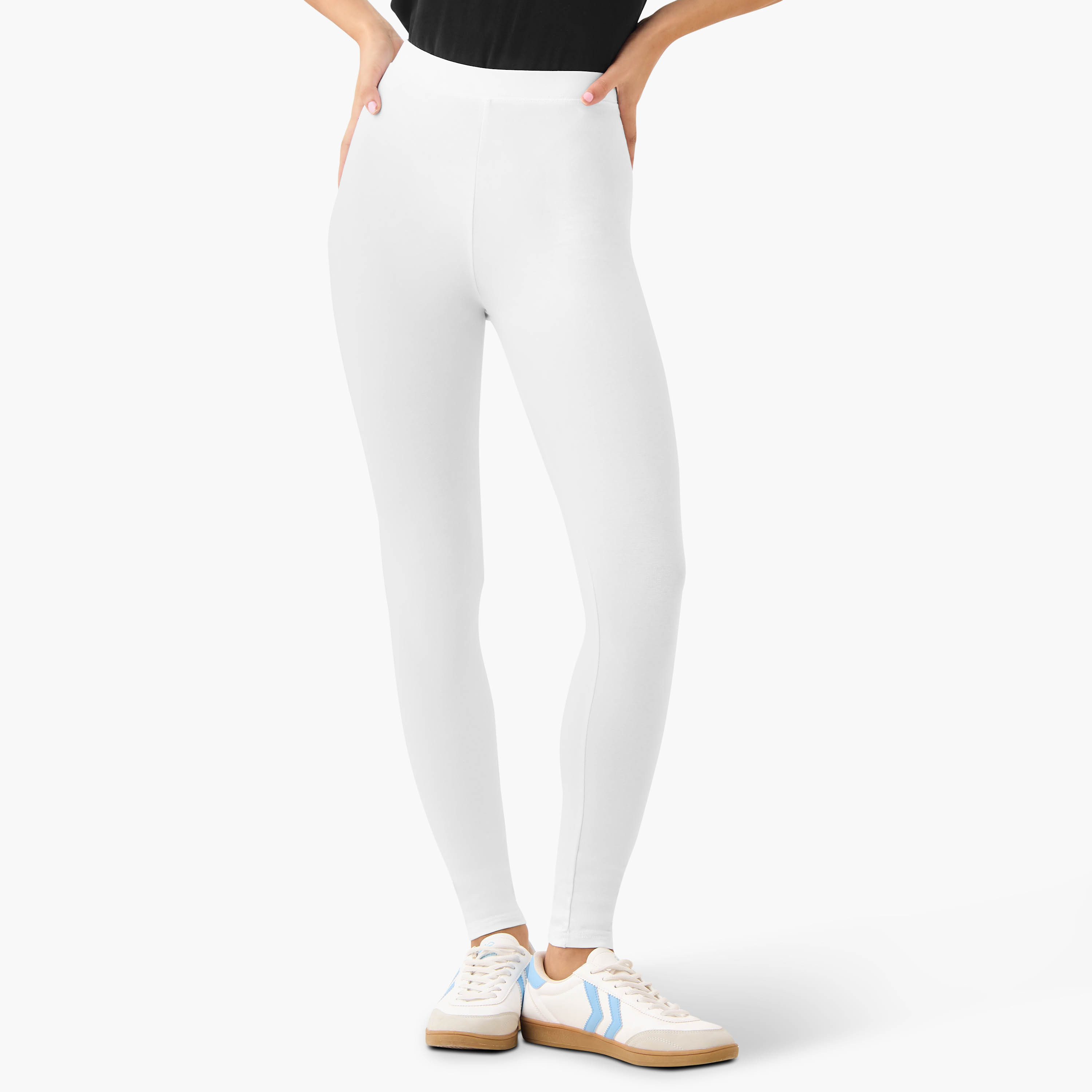 طقم بنطلون ليقنز من قطعتين بخصر مطاطي-women-clothing-leggings-image-4