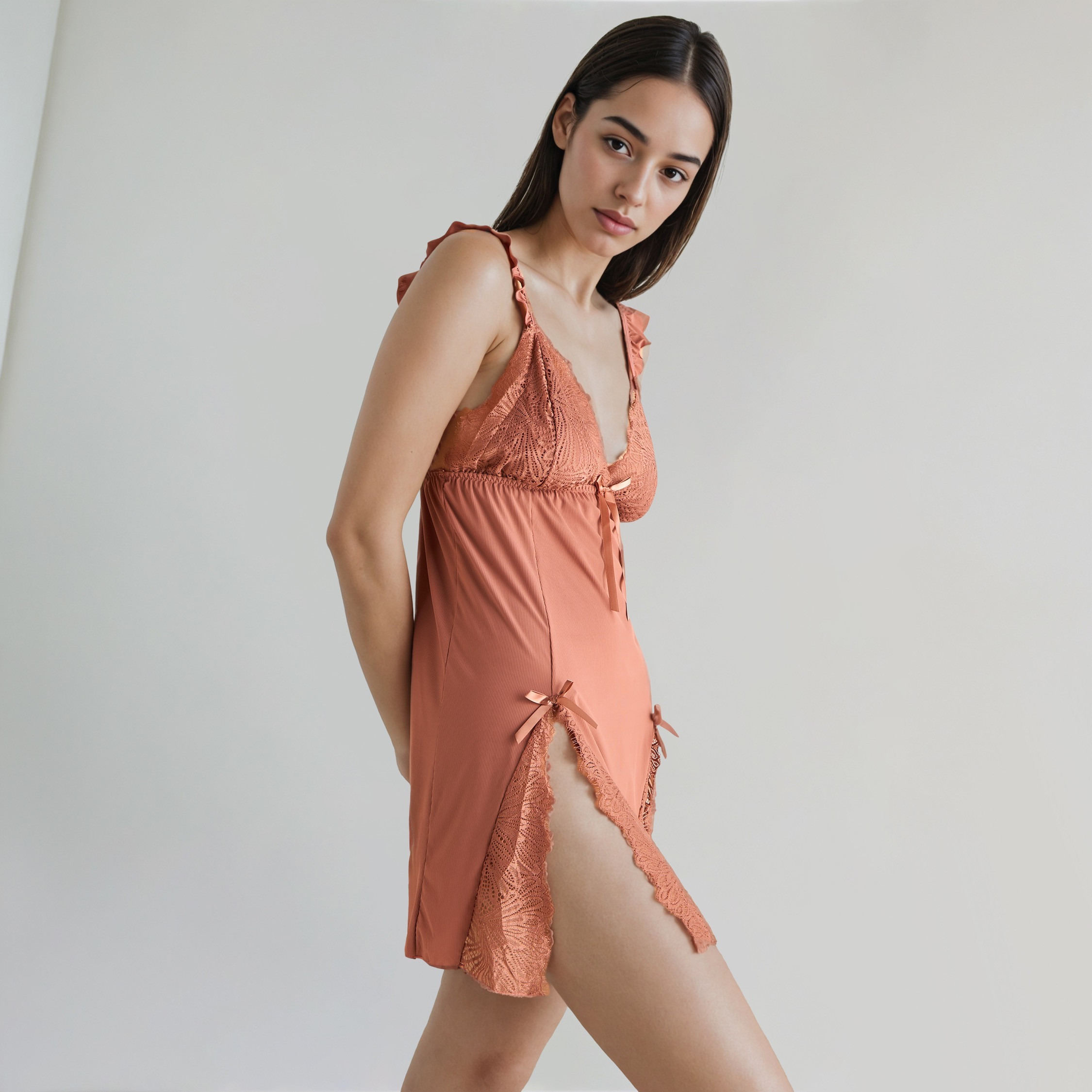 Lace Textured Babydoll with Thongs-women-clothing-nightwear-robes-image-6