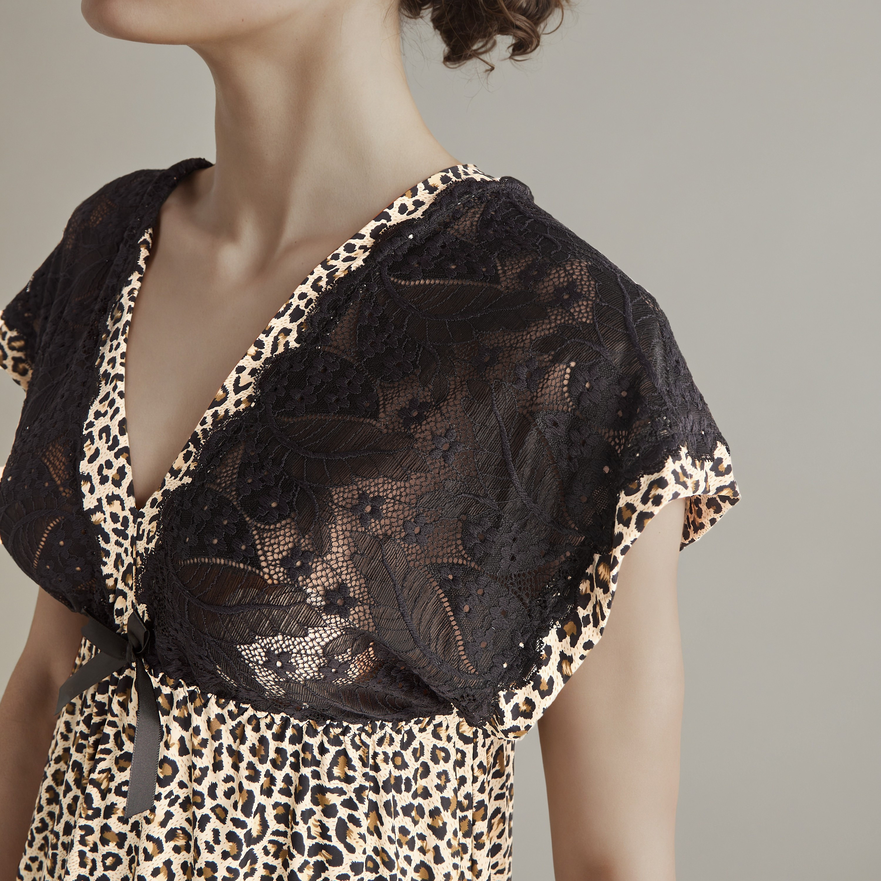 Animal Print Night Dress with Thongs-women-clothing-nightwear-robes-image-4
