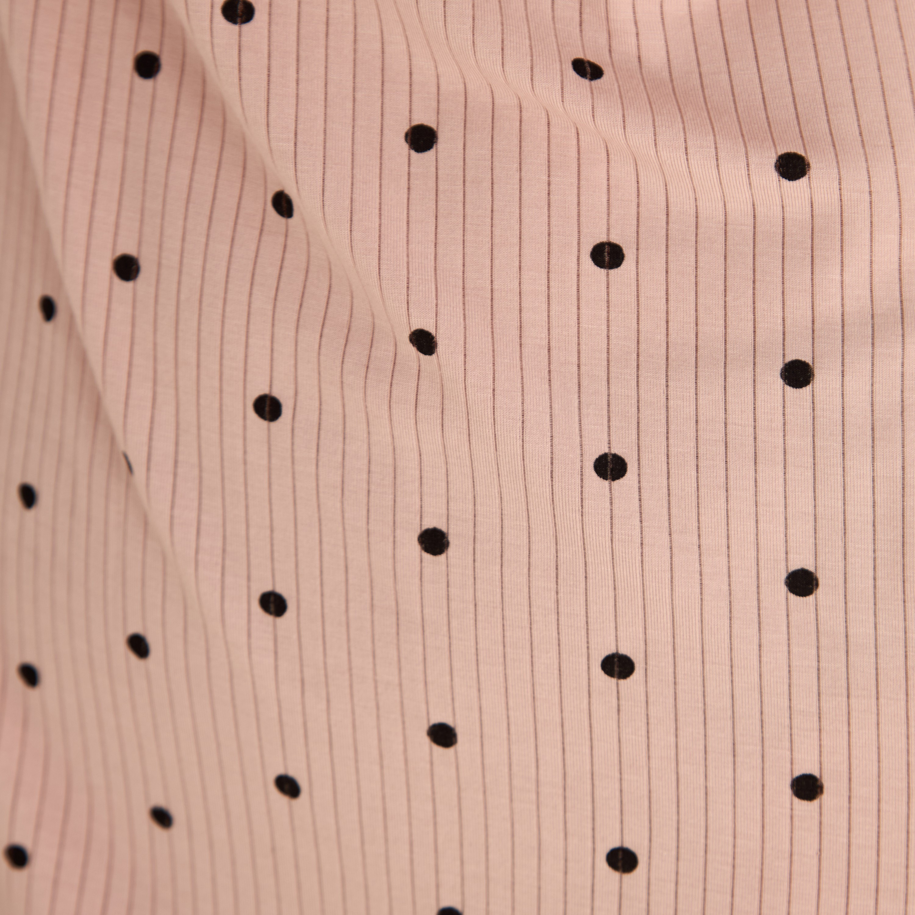 Polka Dot Lace Trim Night Dress-women-clothing-nightwear-robes-image-4
