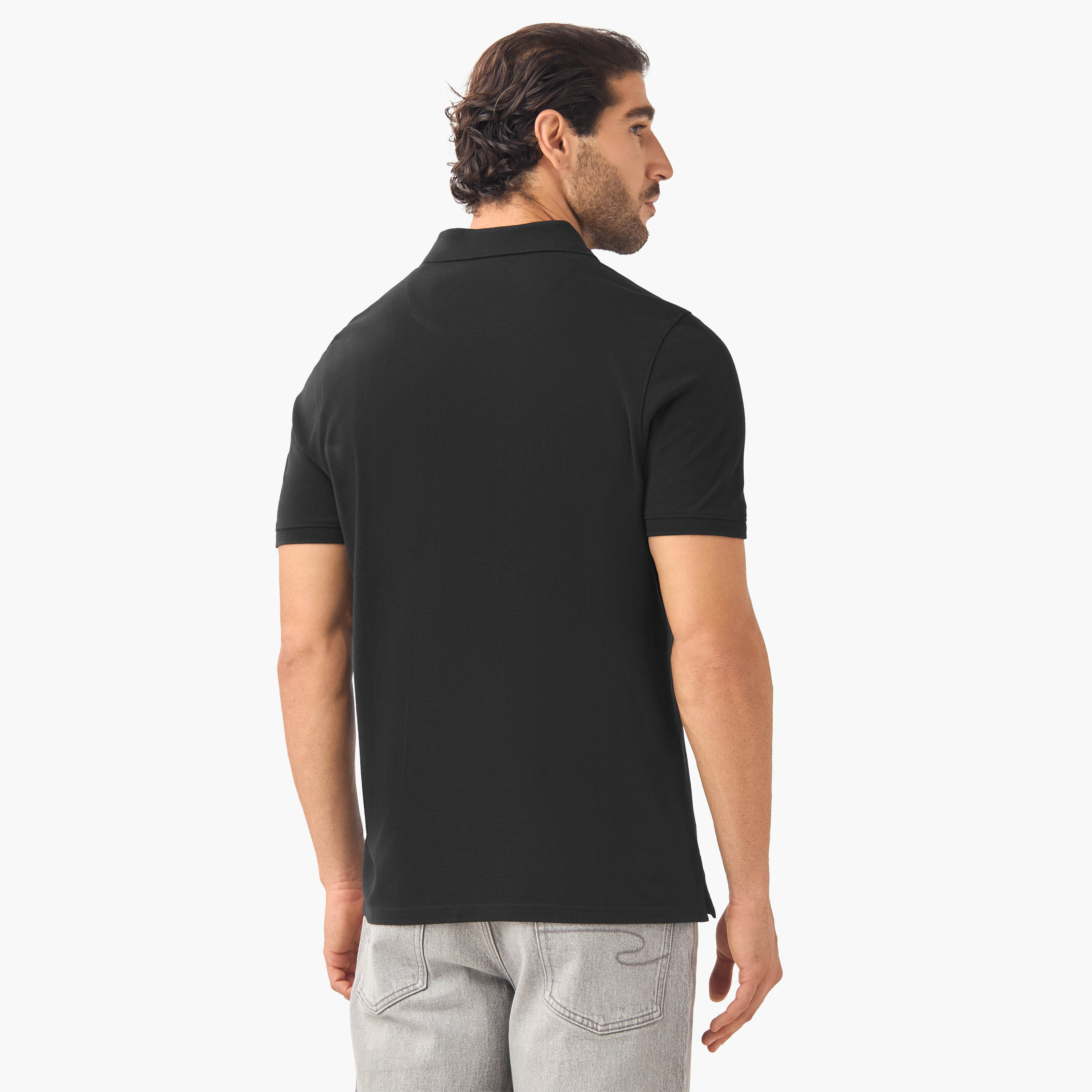 Set of 2 -  Polo Neck T-shirt with Short Sleeves-men-clothing-tshirtsandpolos-polos-image-3