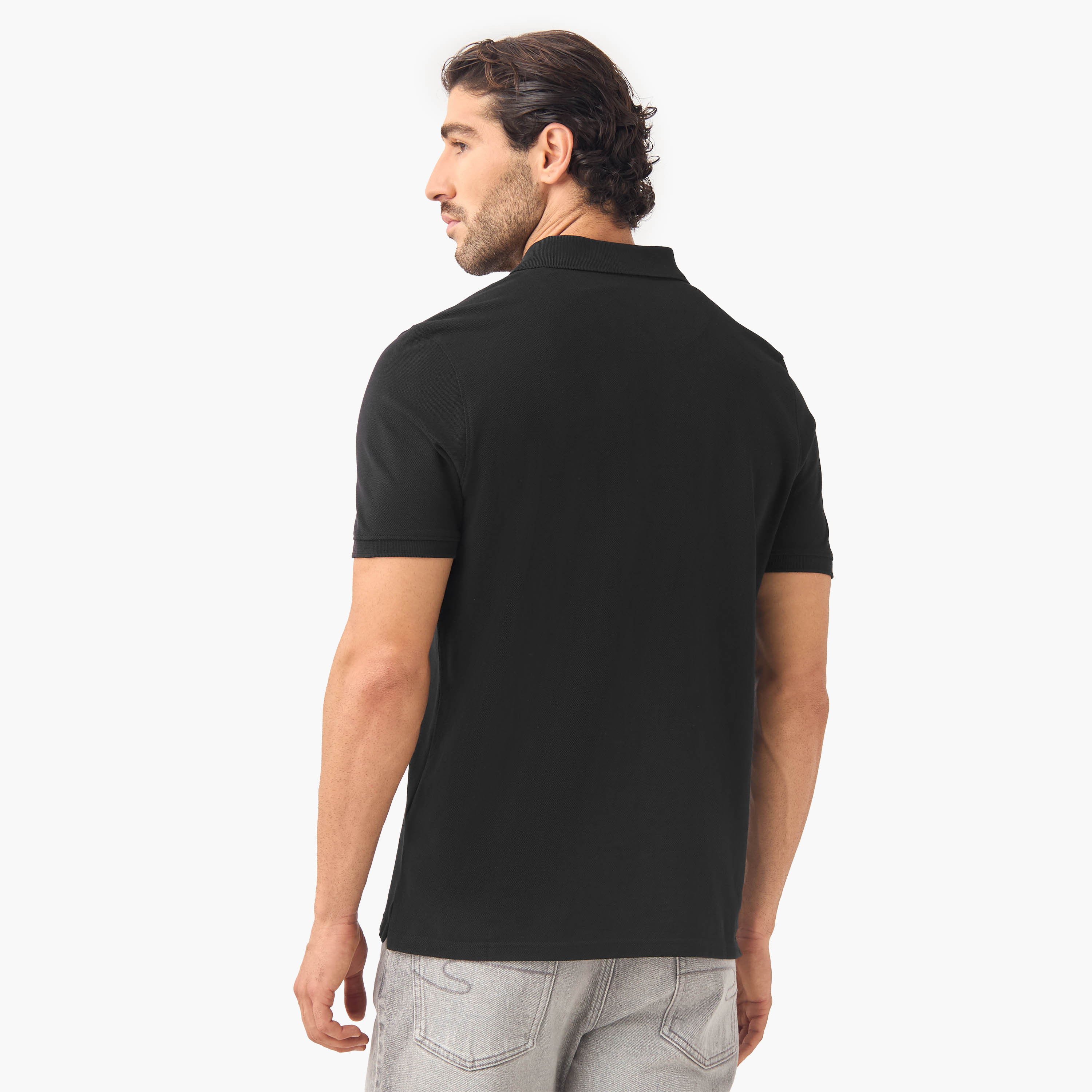 Set of 2 -  Polo Neck T-shirt with Short Sleeves-men-clothing-tshirtsandpolos-polos-image-5