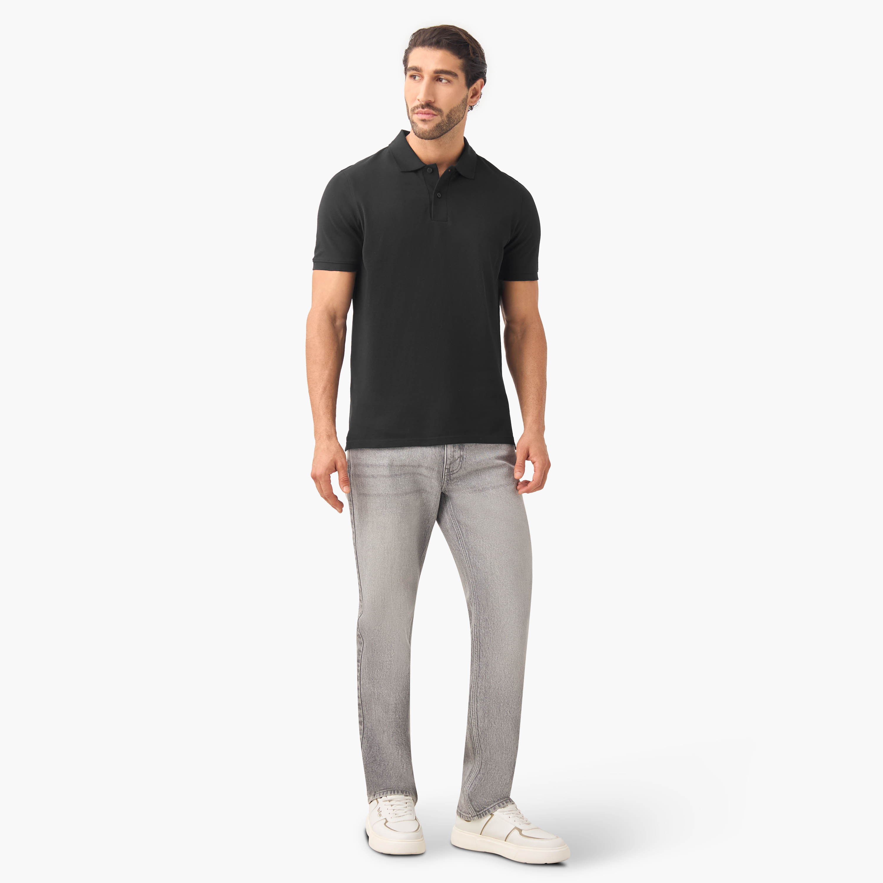 Set of 2 -  Polo Neck T-shirt with Short Sleeves-men-clothing-tshirtsandpolos-polos-image-8