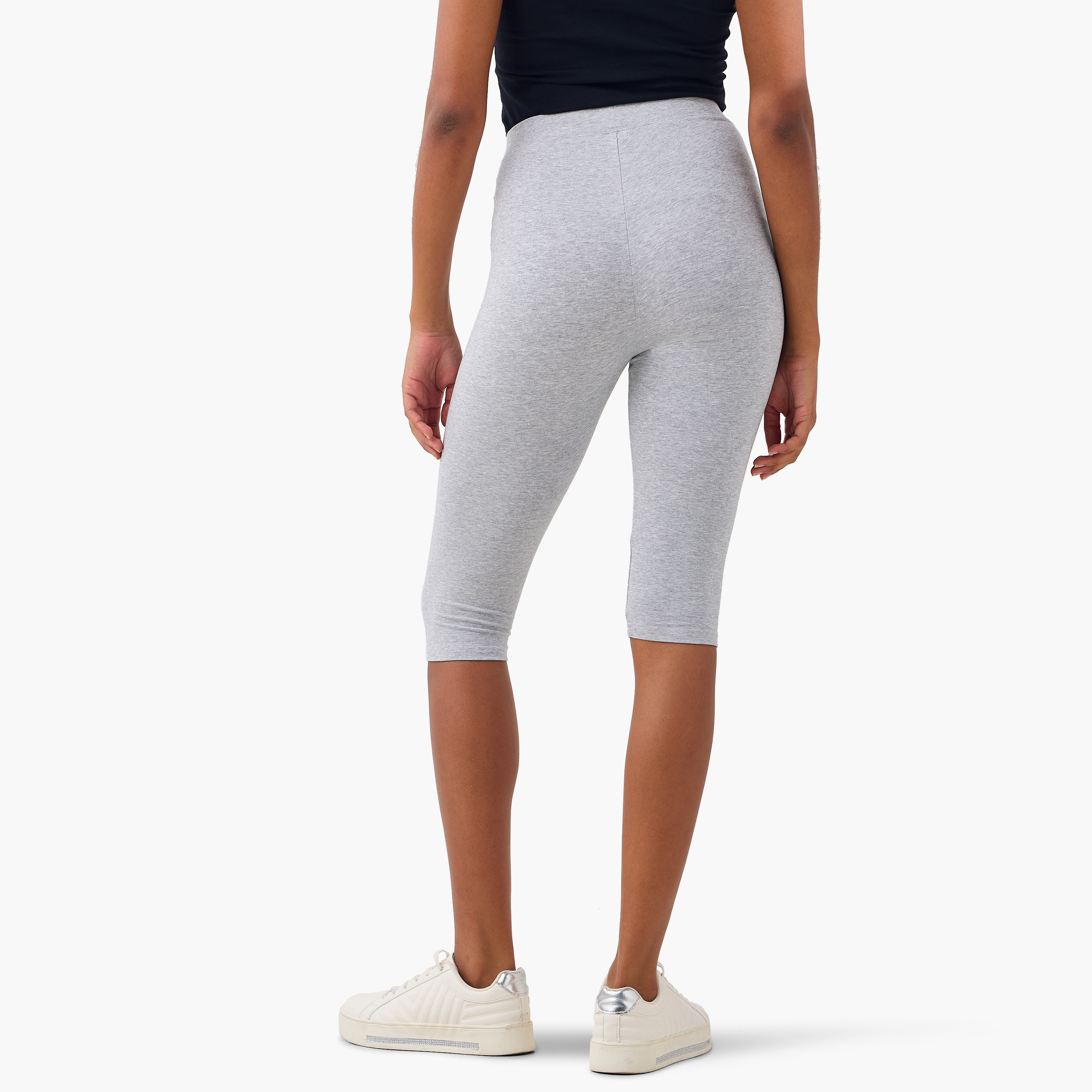 Set of 2 - Cropped Flexi Waist Leggings-women-clothing-leggings-image-3