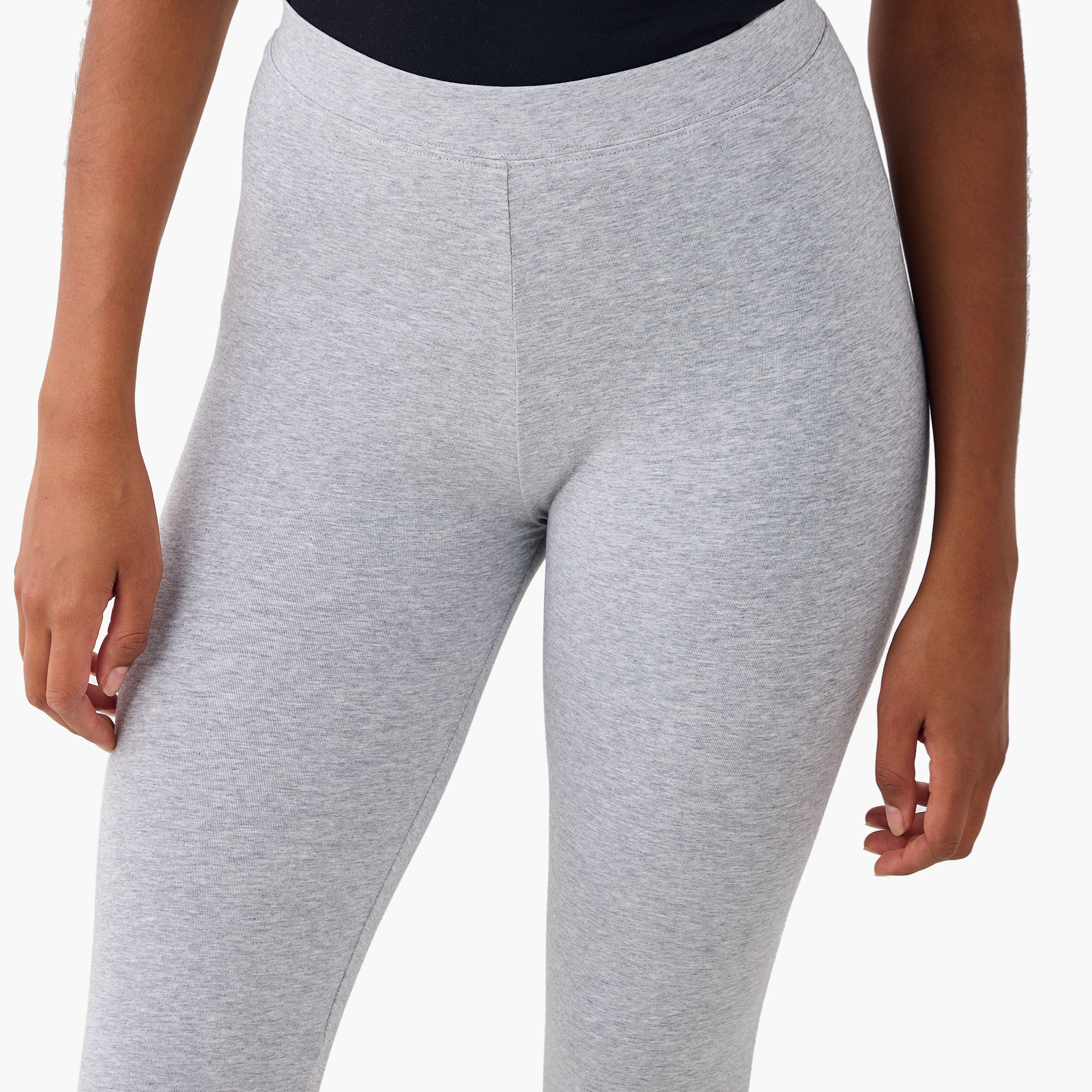Set of 2 - Cropped Flexi Waist Leggings-women-clothing-leggings-image-5