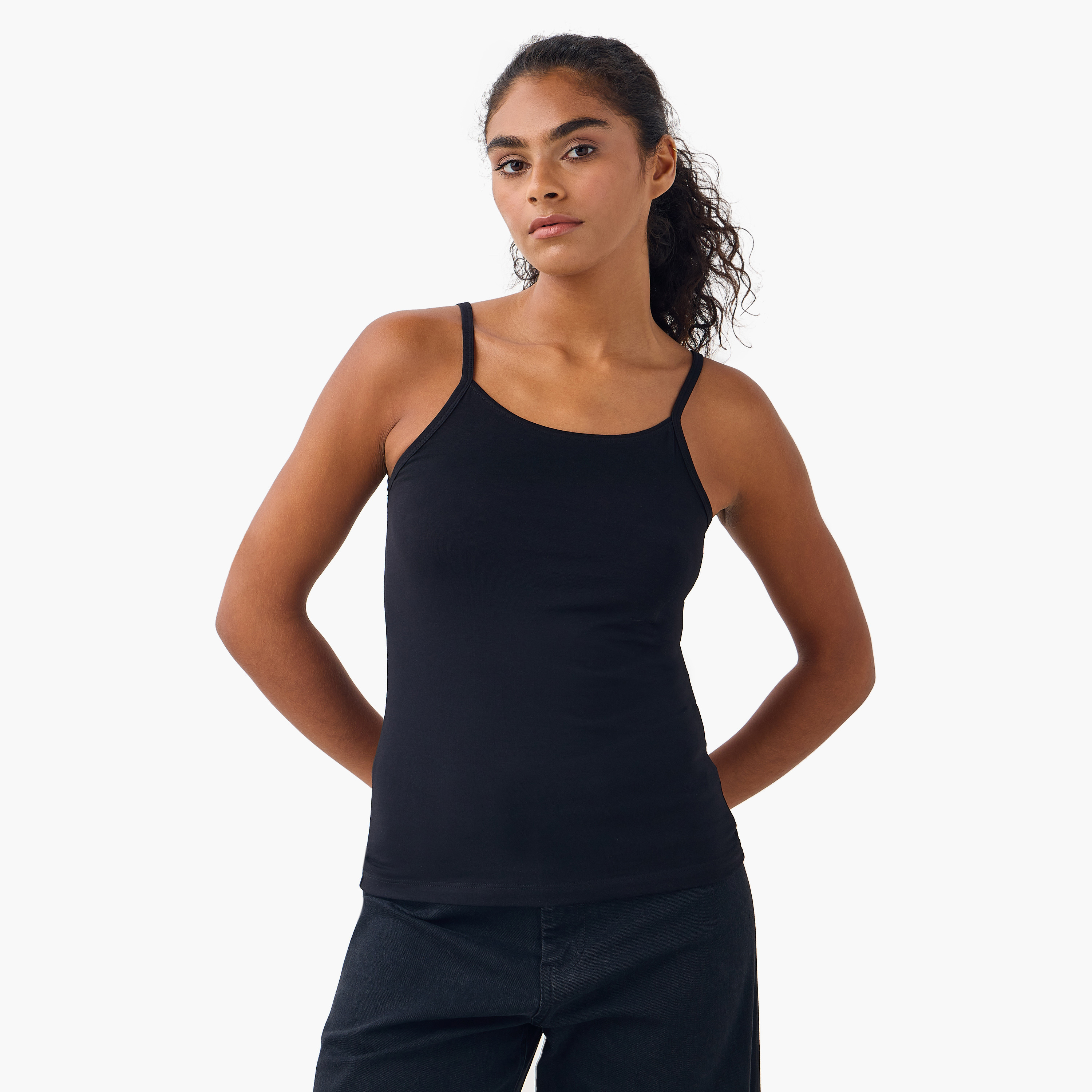 Set of 2 - Splash Basics Scoop Neck Camisole with Spaghetti Straps-women-clothing-tshirts-image-4