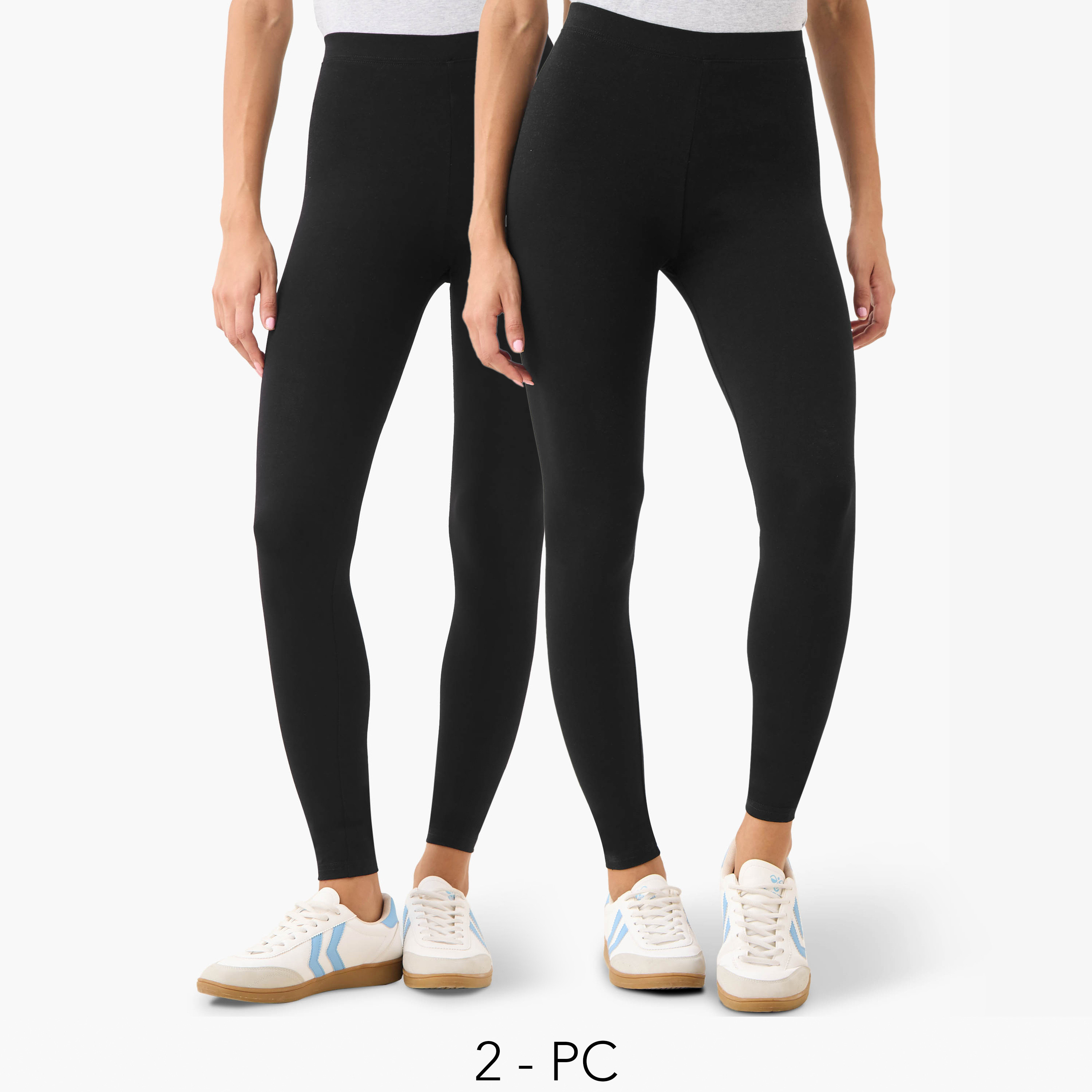Set of 2 - Flexi Waist Leggings-women-clothing-leggings-image-1