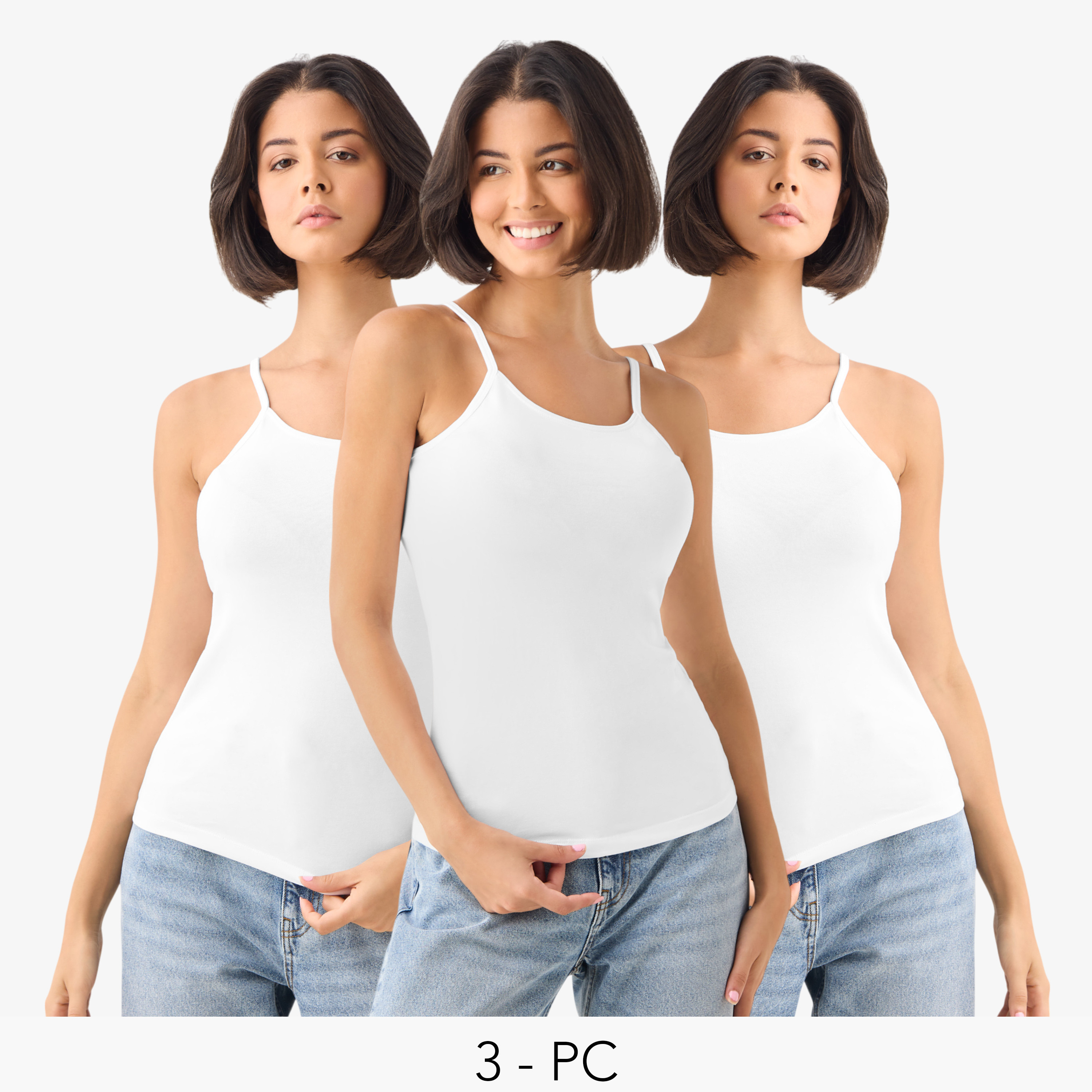 Set of 3 - Camisole with Scoop Neck and Spaghetti Straps-women-clothing-tshirts-image-1