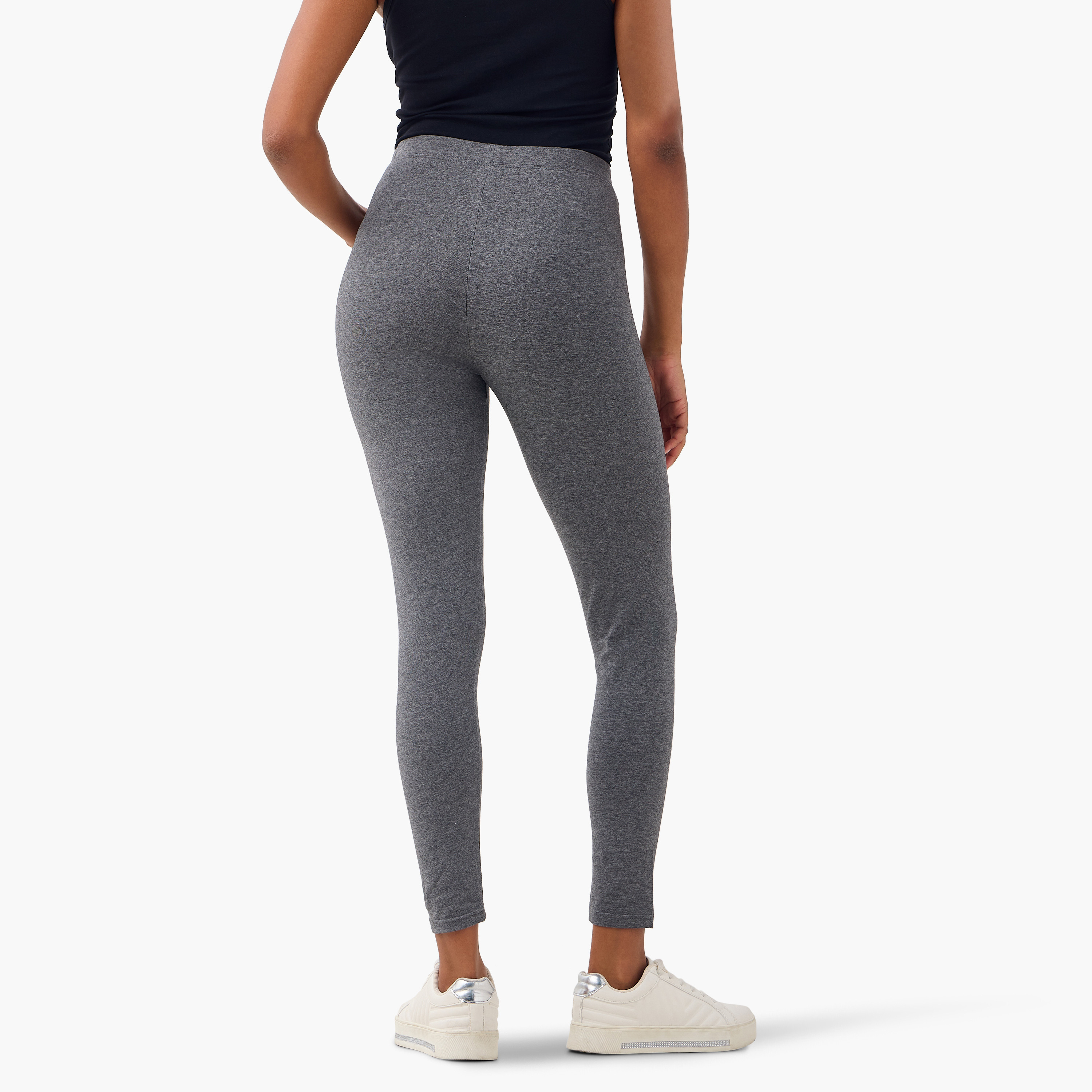 Set of 2 - Splash Basics Elasticated Waist Leggings-women-clothing-leggings-image-3