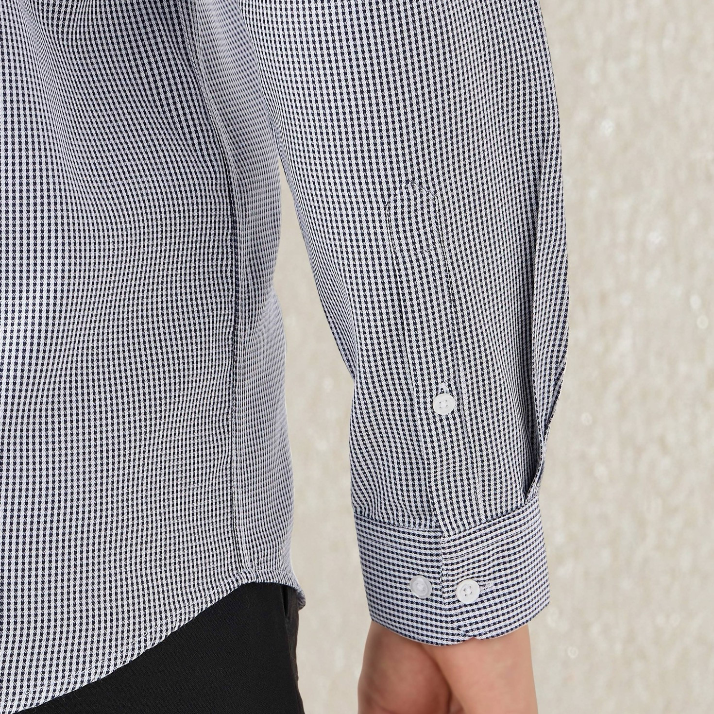 Regular Fit Checked Collared Shirt with Long Sleeves-men-clothing-shirts-image-4