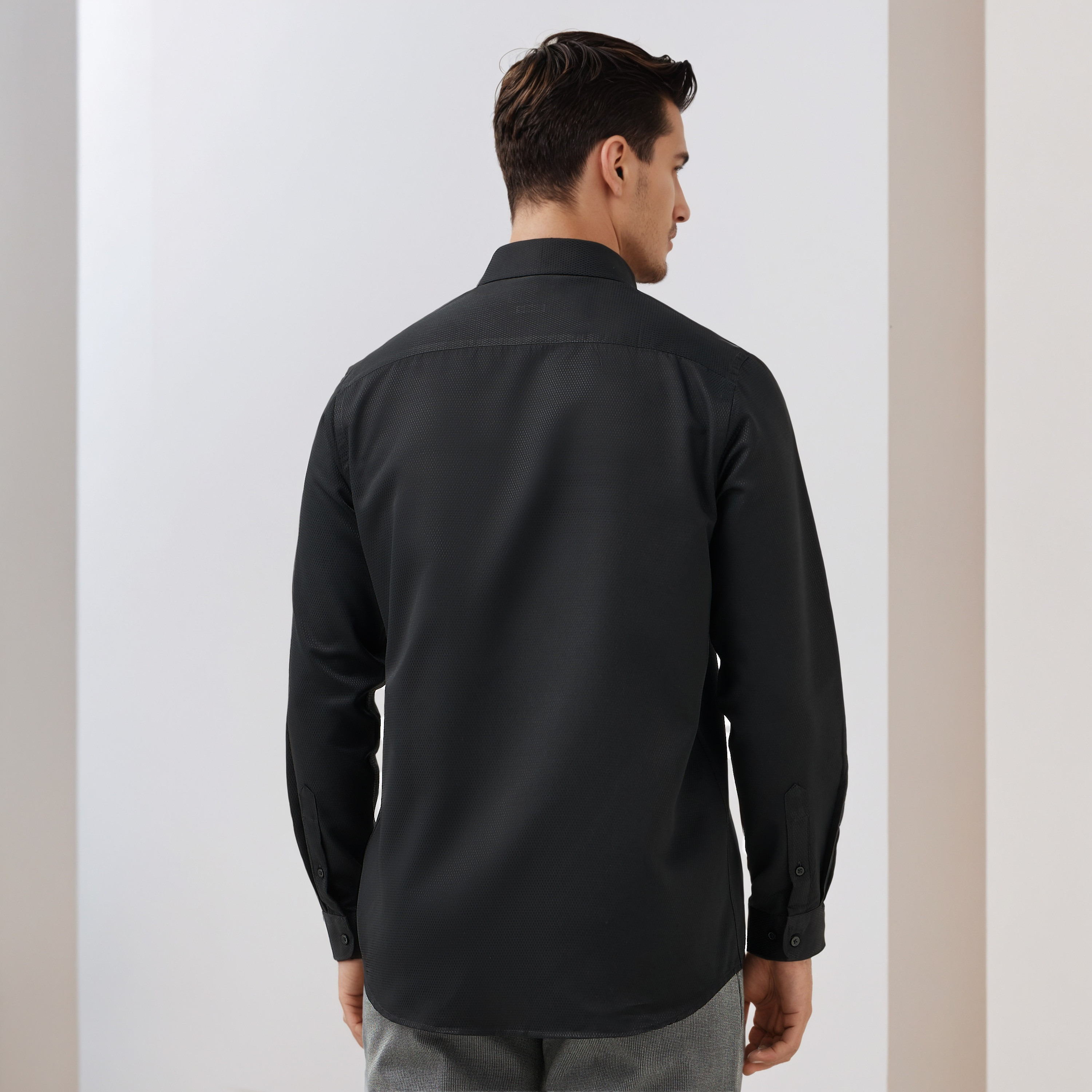 قميص رسمي دوبي بقصة عادية-men-clothing-shirts-image-3