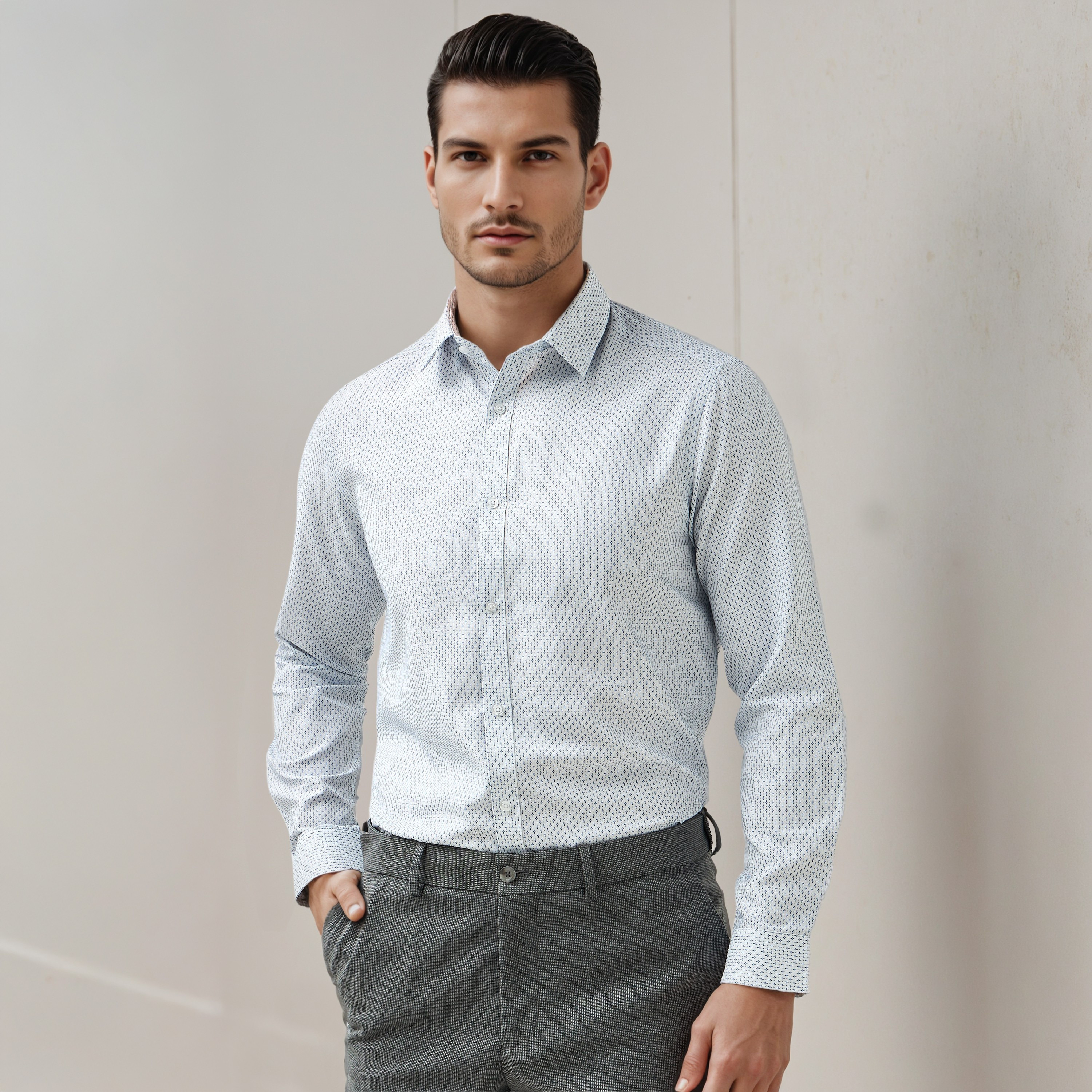 Slim Fit Printed Shirt-men-clothing-shirts-image-1