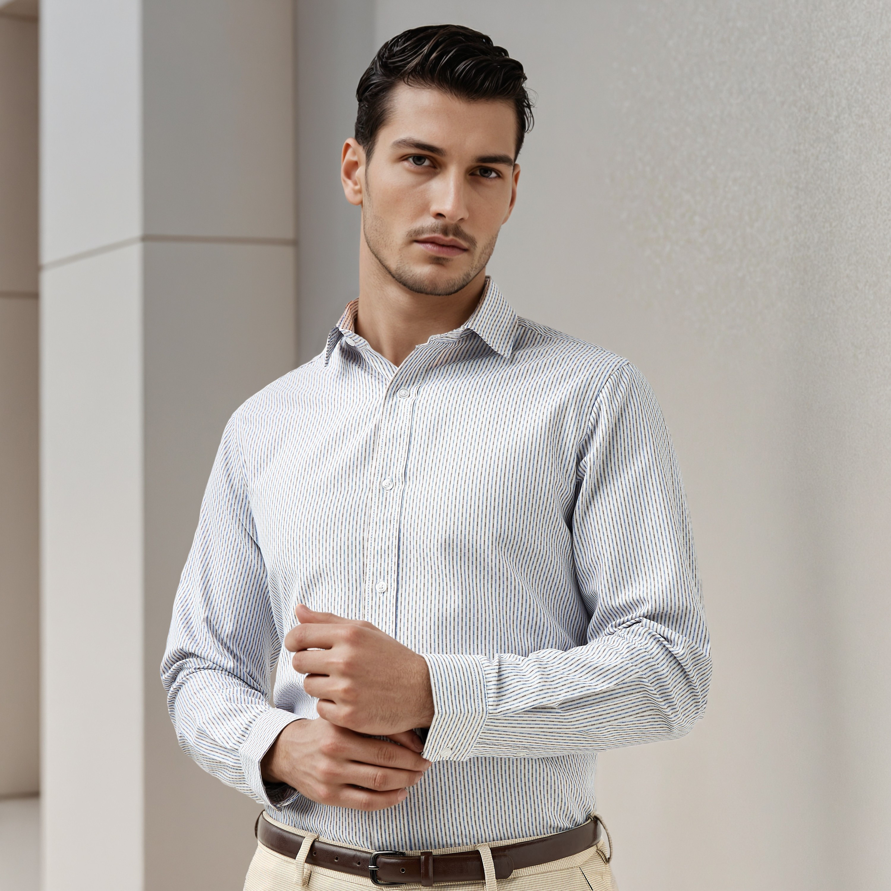 Striped Regular Fit Shirt-men-clothing-shirts-image-1
