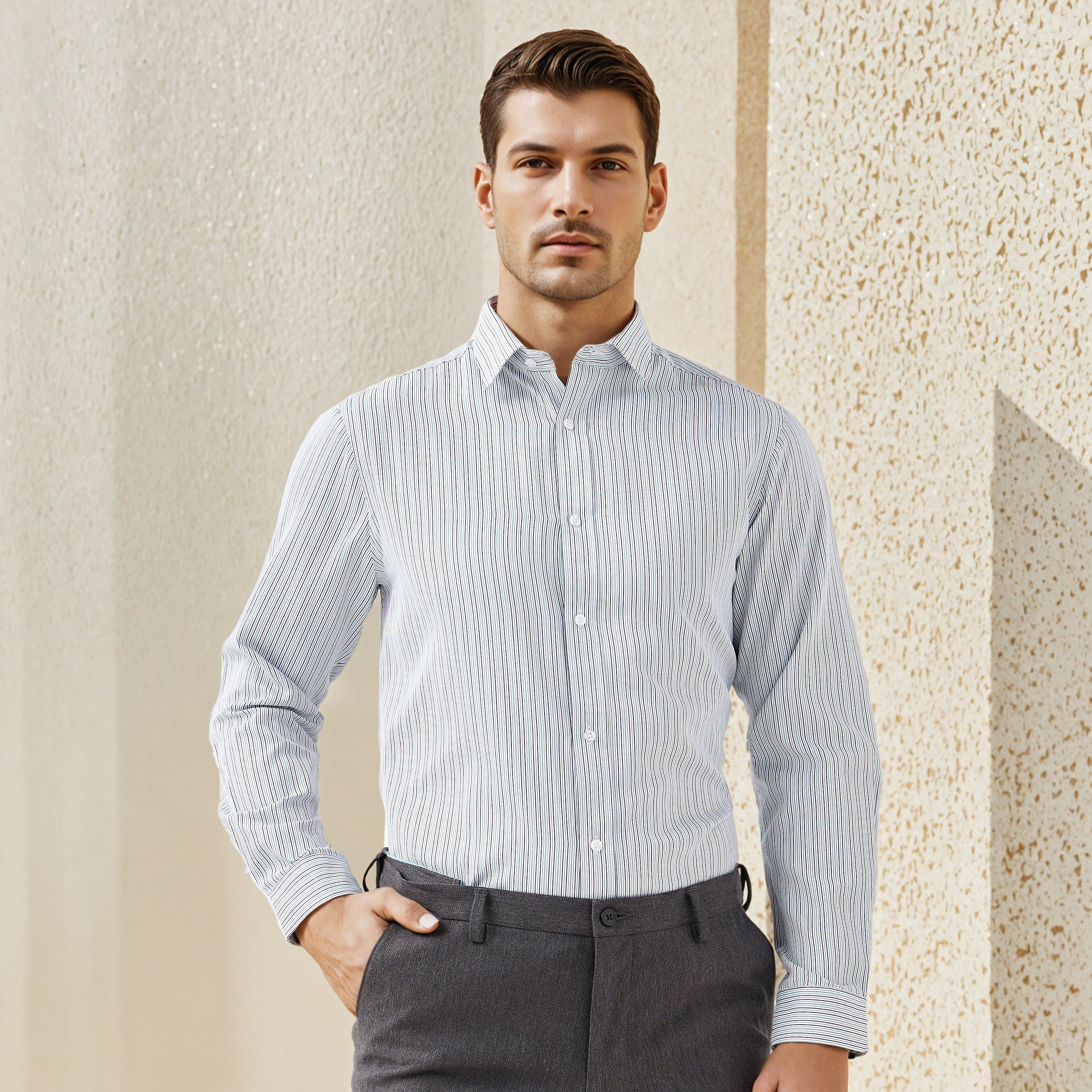 Striped Regular Fit Shirt-men-clothing-shirts-image-1