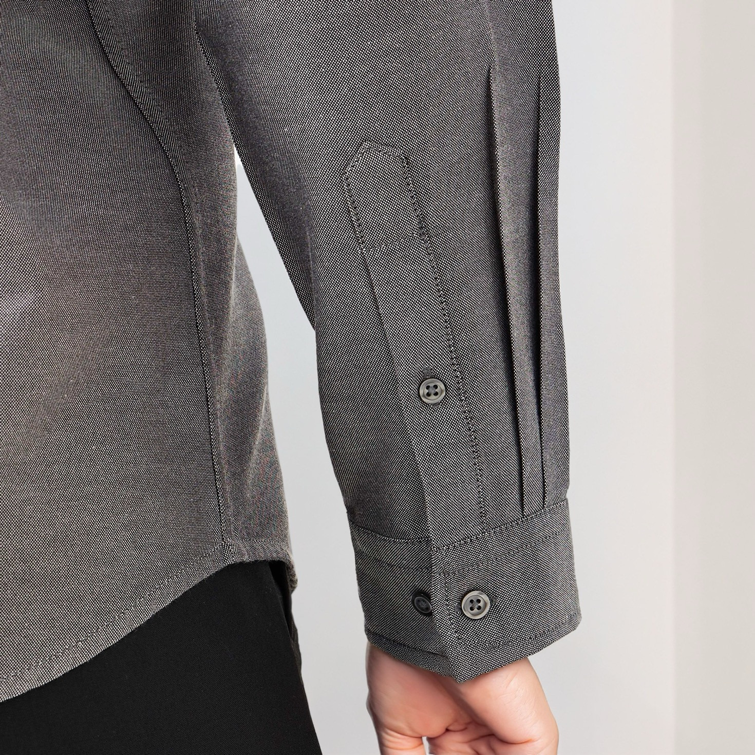 قميص أوكسفورد للرجال بقصة عادية وياقة بأزرار وجيب وأكمام طويلة-men-clothing-shirts-image-4