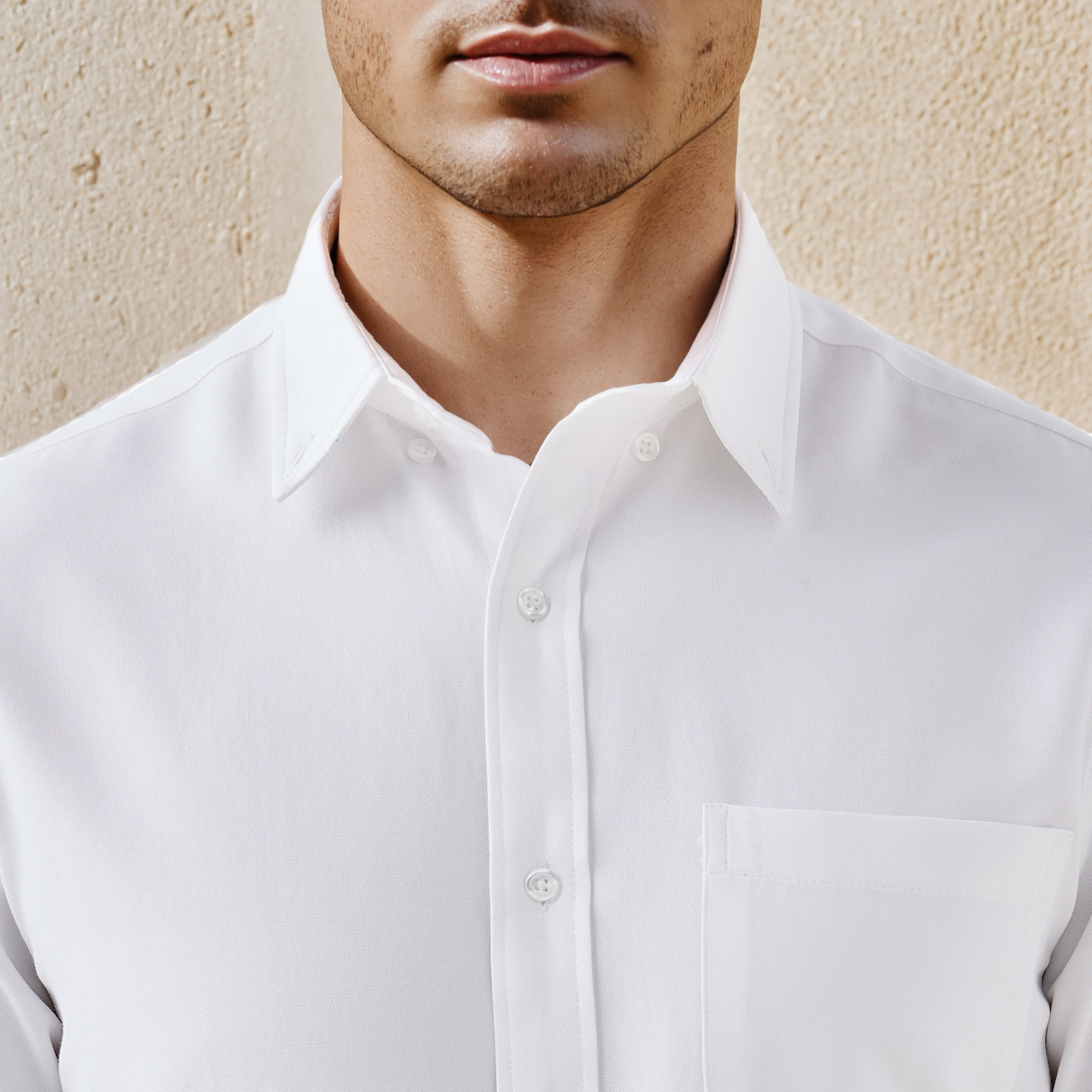 قميص أوكسفورد للرجال بقصة عادية وياقة بأزرار وجيب وأكمام طويلة-men-clothing-shirts-image-4