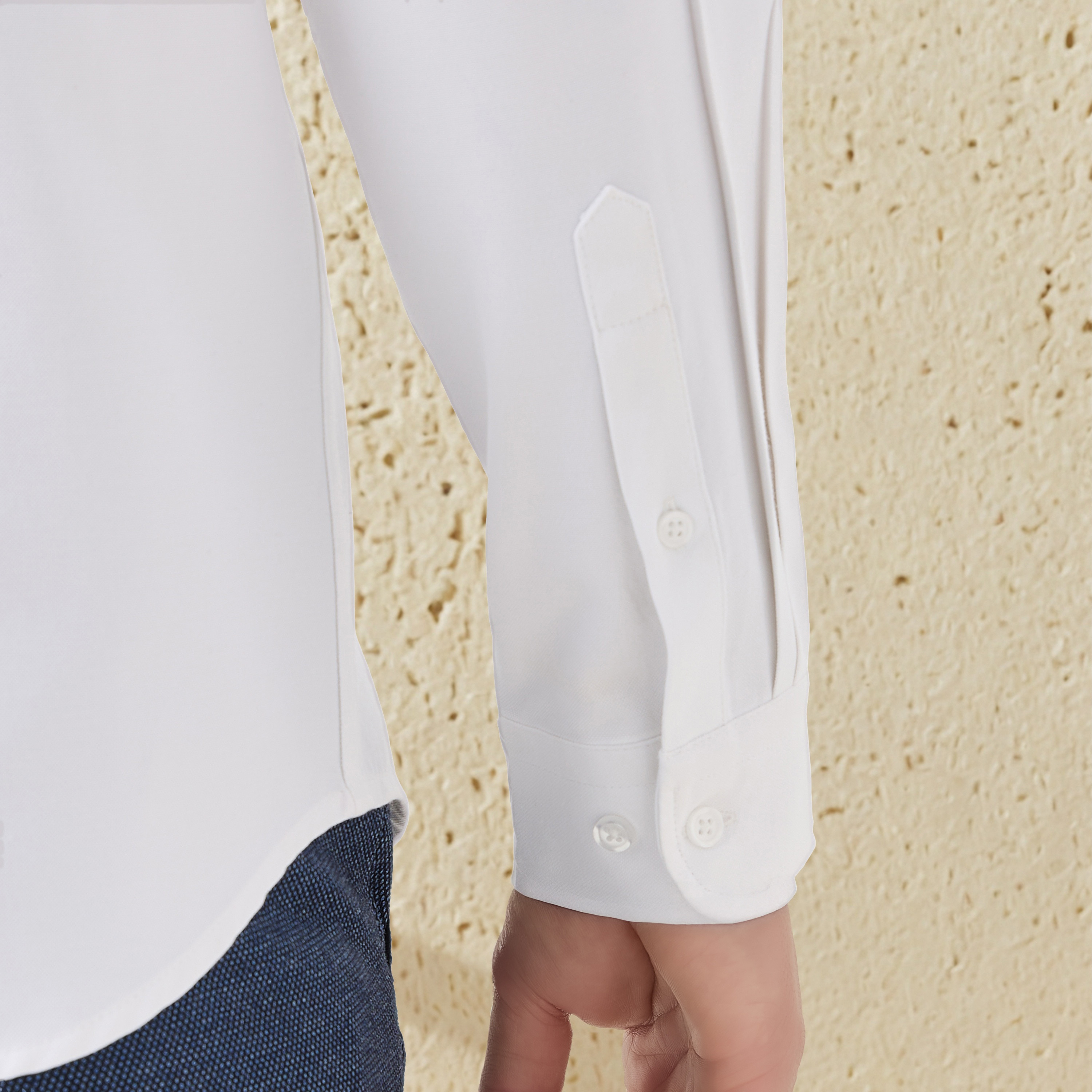 قميص أوكسفورد للرجال بقصة عادية وياقة بأزرار وجيب وأكمام طويلة-men-clothing-shirts-image-5