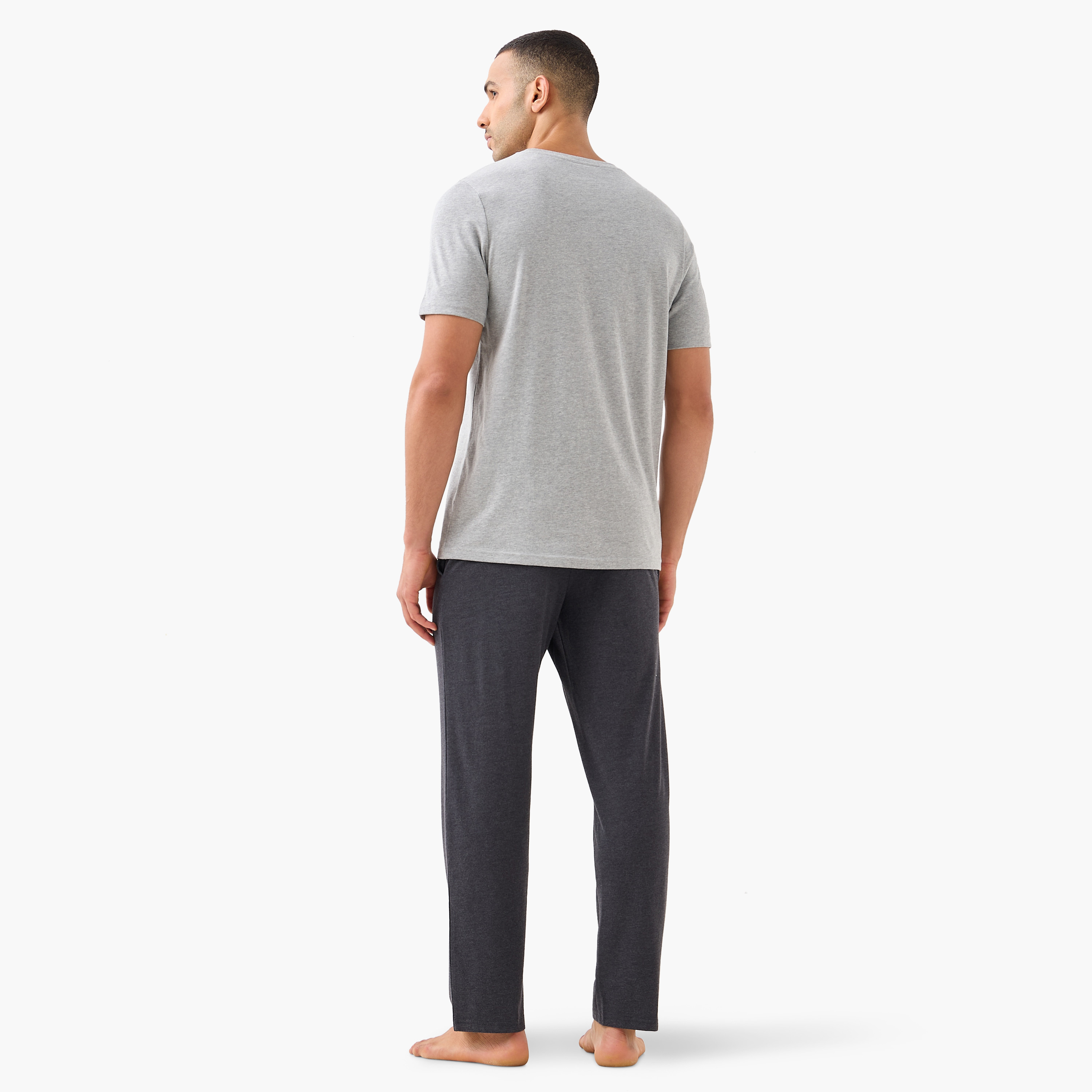 Men Cotton Drawstring Closure Nightwear Set-men-clothing-nightwear-sets-image-4