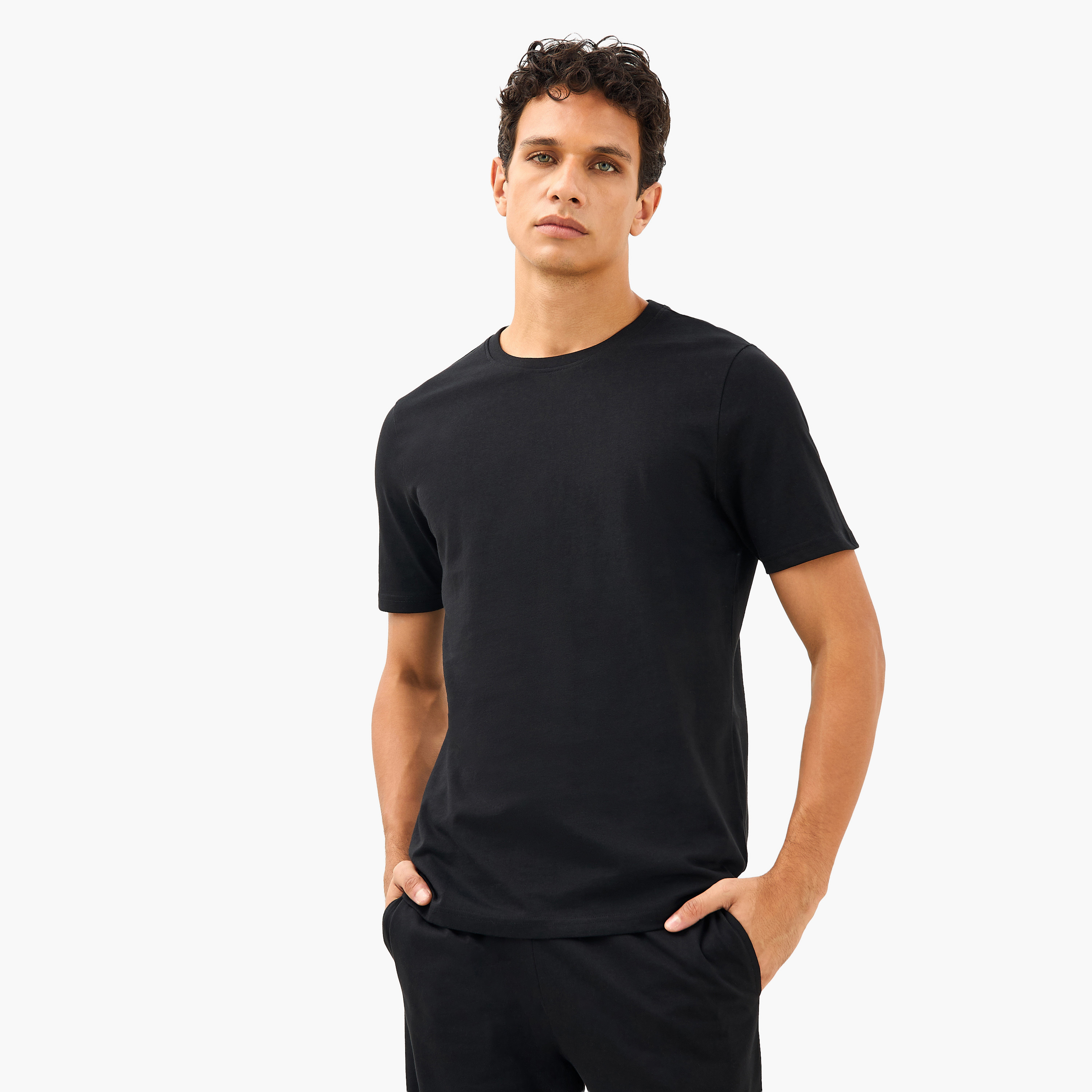 Men Cotton Drawstring Closure Nightwear Set-men-clothing-nightwear-sets-image-2