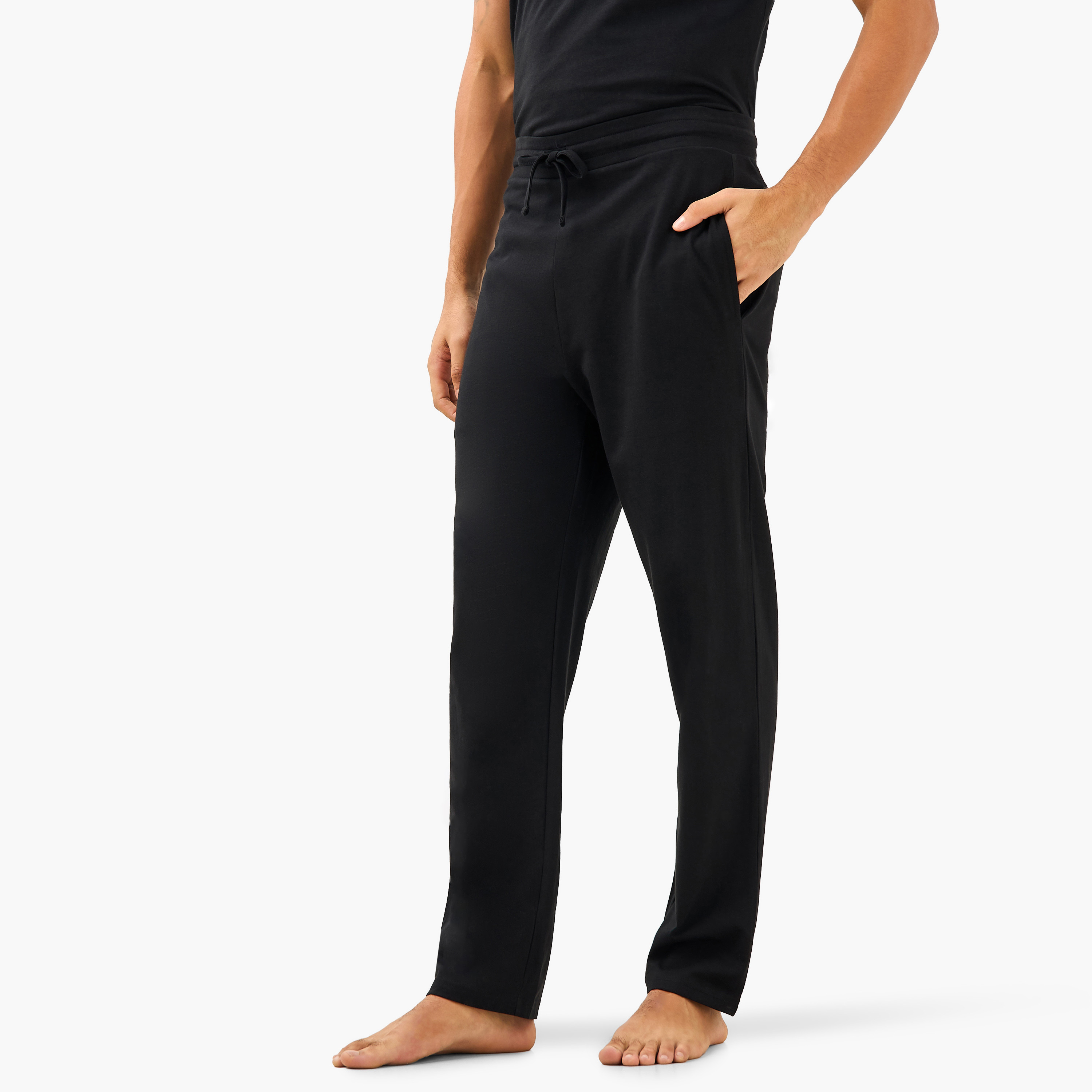 Men Cotton Drawstring Closure Nightwear Set-men-clothing-nightwear-sets-image-3