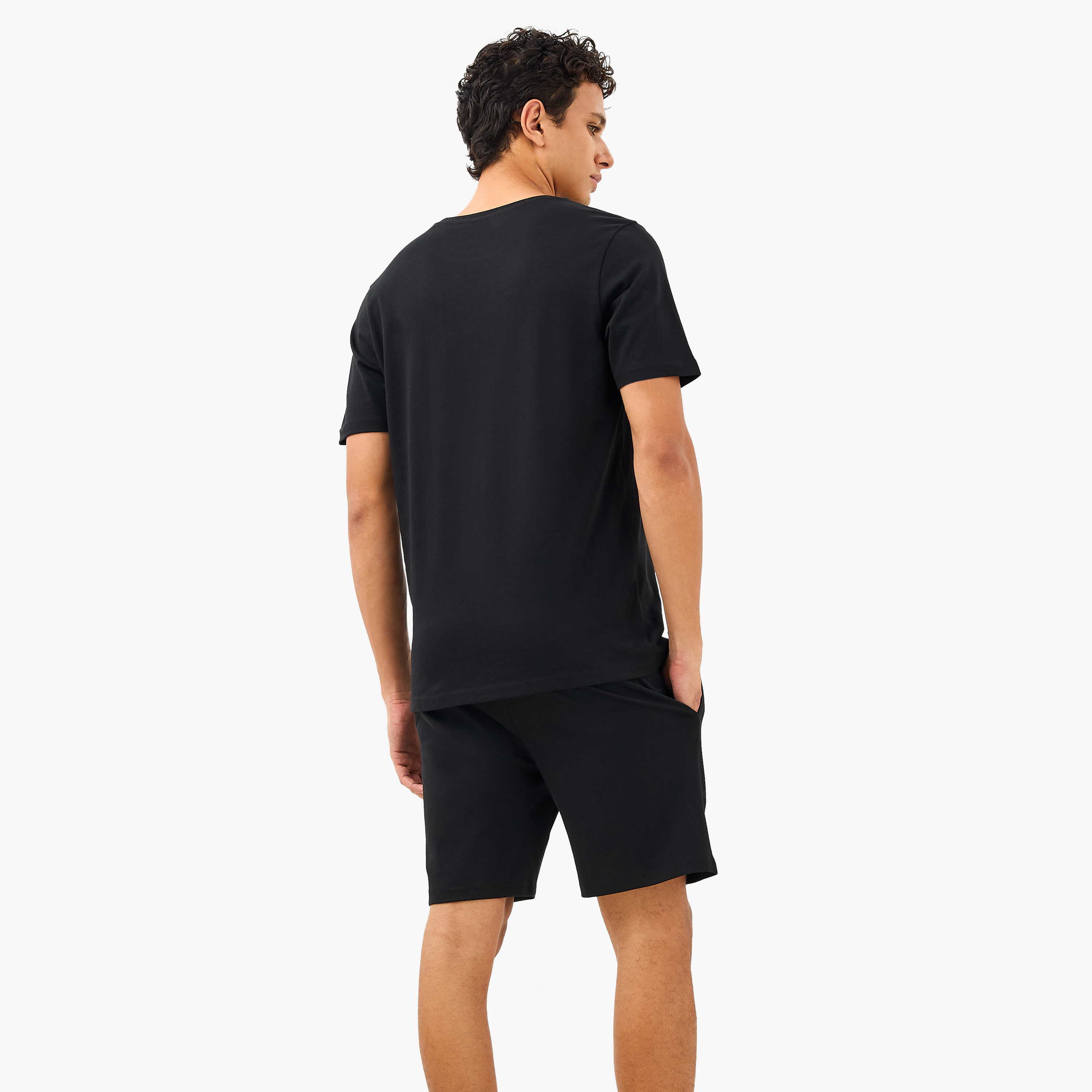 Men Cotton Drawstring Closure Nightwear Set-men-clothing-nightwear-sets-image-4