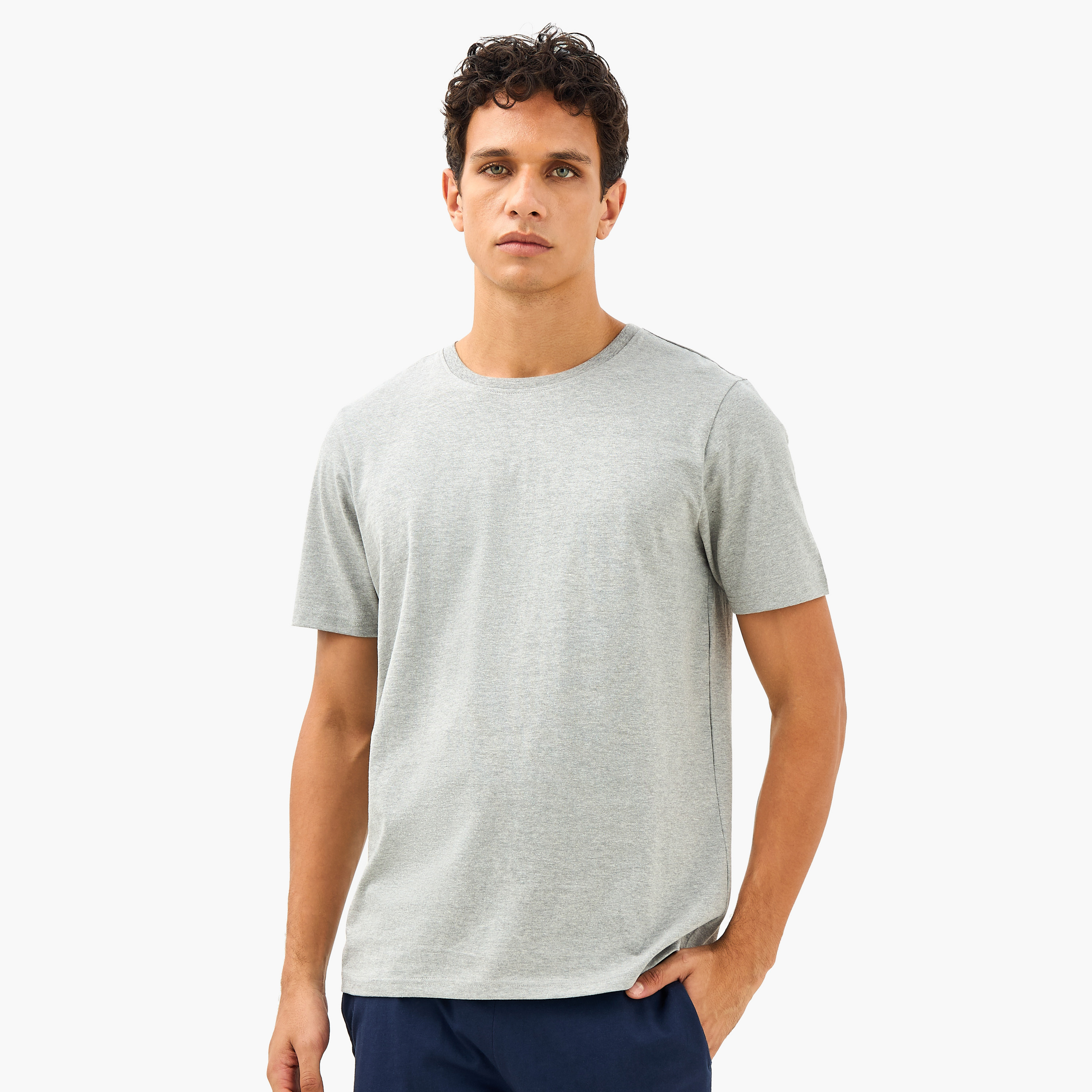 Men Cotton Drawstring Closure Nightwear Set-men-clothing-nightwear-sets-image-2