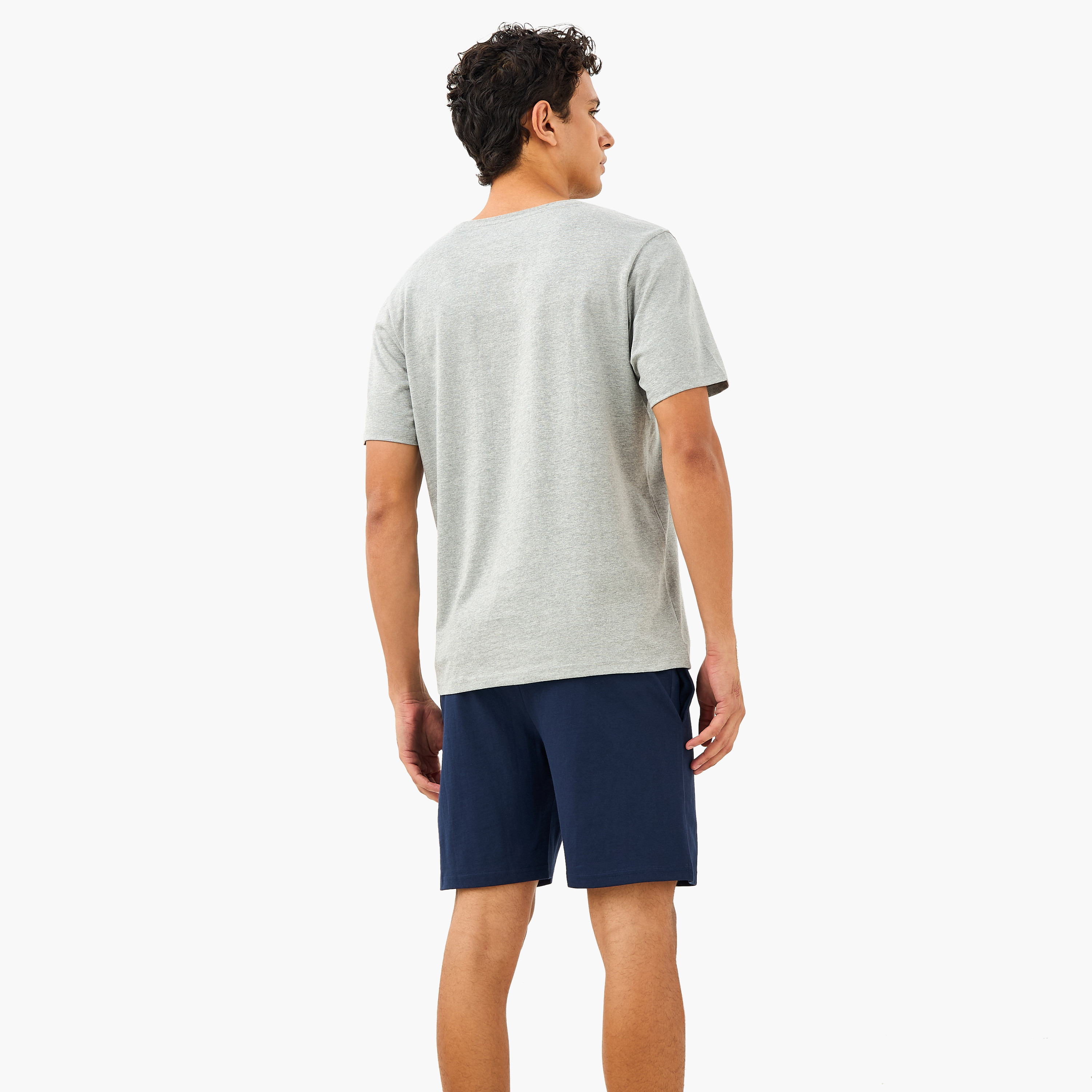 Men Cotton Drawstring Closure Nightwear Set-men-clothing-nightwear-sets-image-4