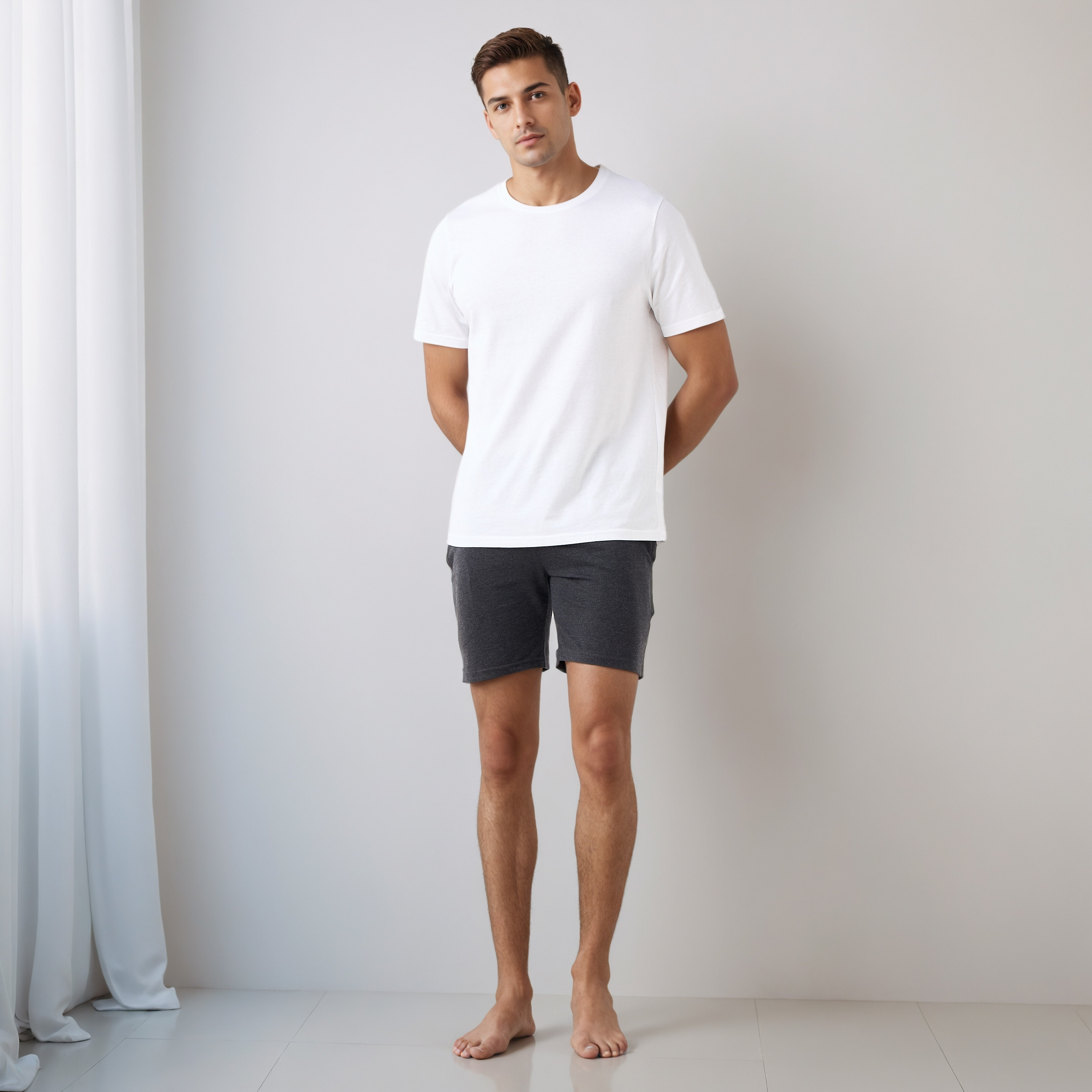 Men Cotton Drawstring Closure Nightwear Set-men-clothing-nightwear-sets-image-1