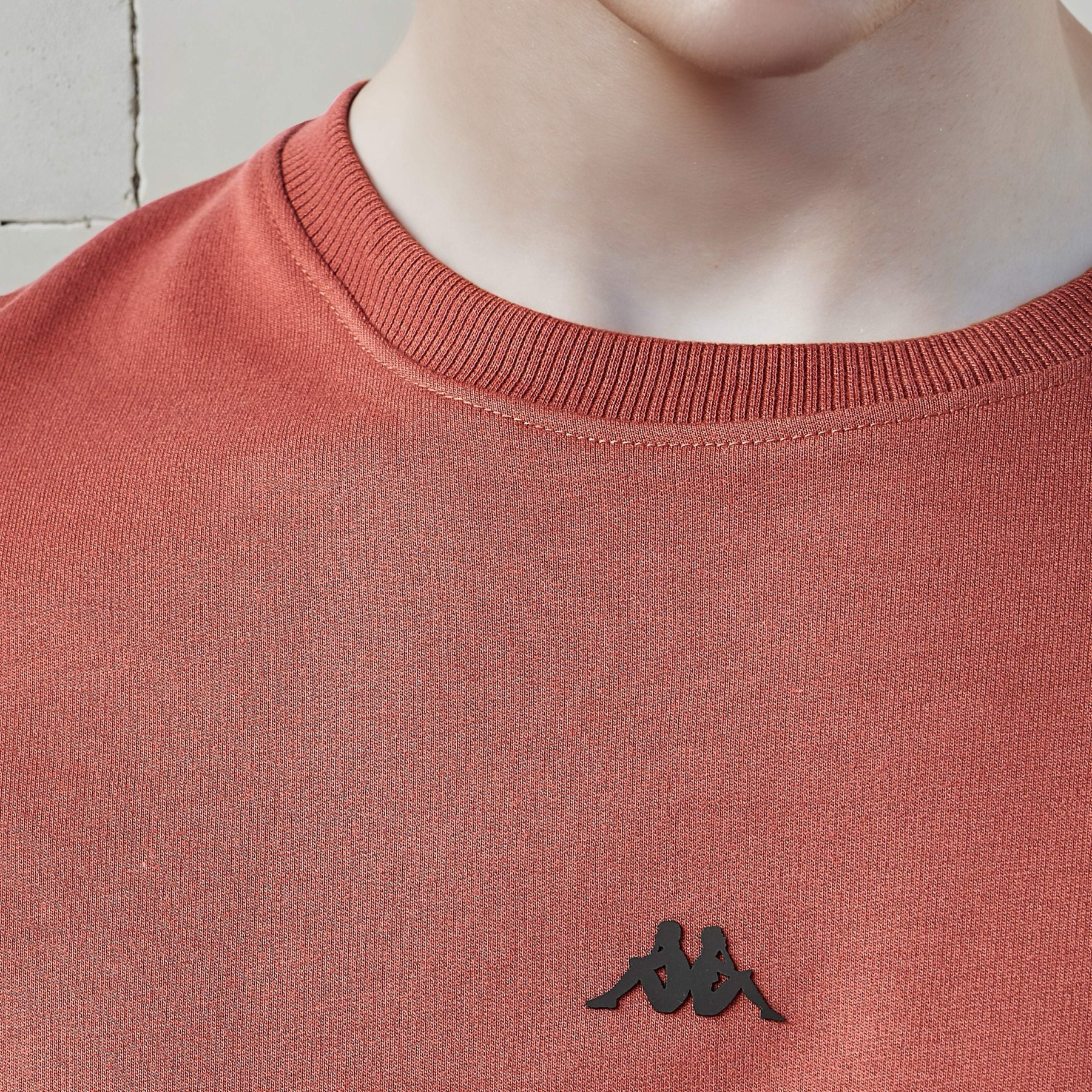 Kappa Logo Print Crew Neck Sweatshirt with Long Sleeves-men-winterwear-hoodiesandsweatshirts-image-3