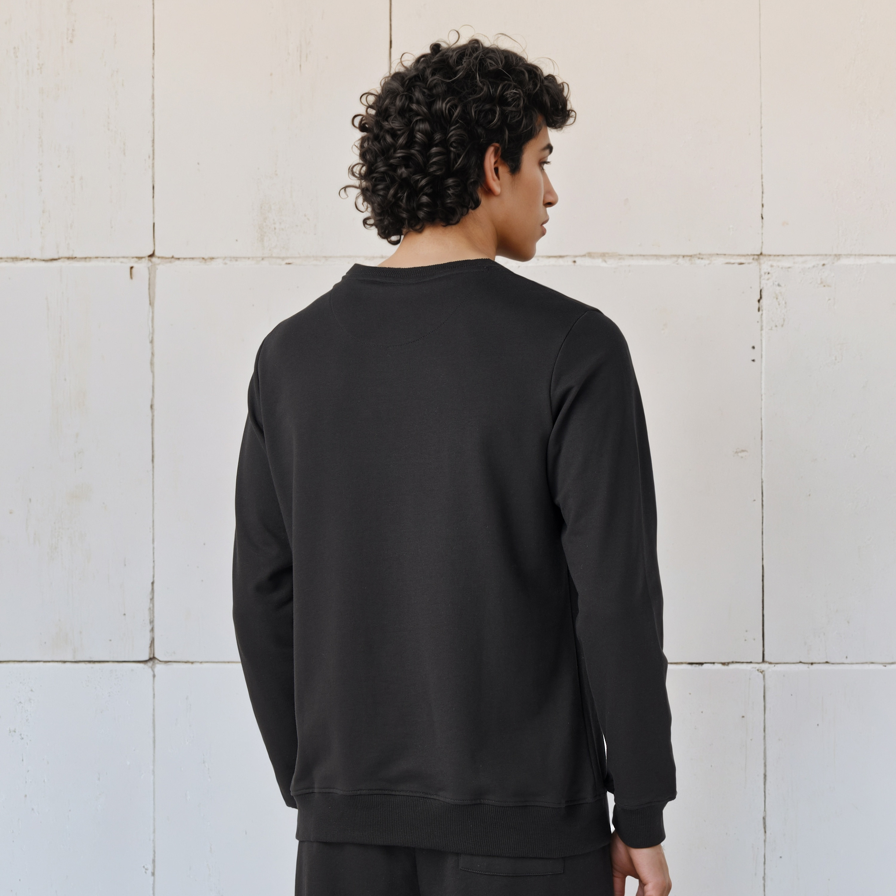 Kappa Logo Print Crew Neck Sweatshirt with Long Sleeves-men-winterwear-hoodiesandsweatshirts-image-3