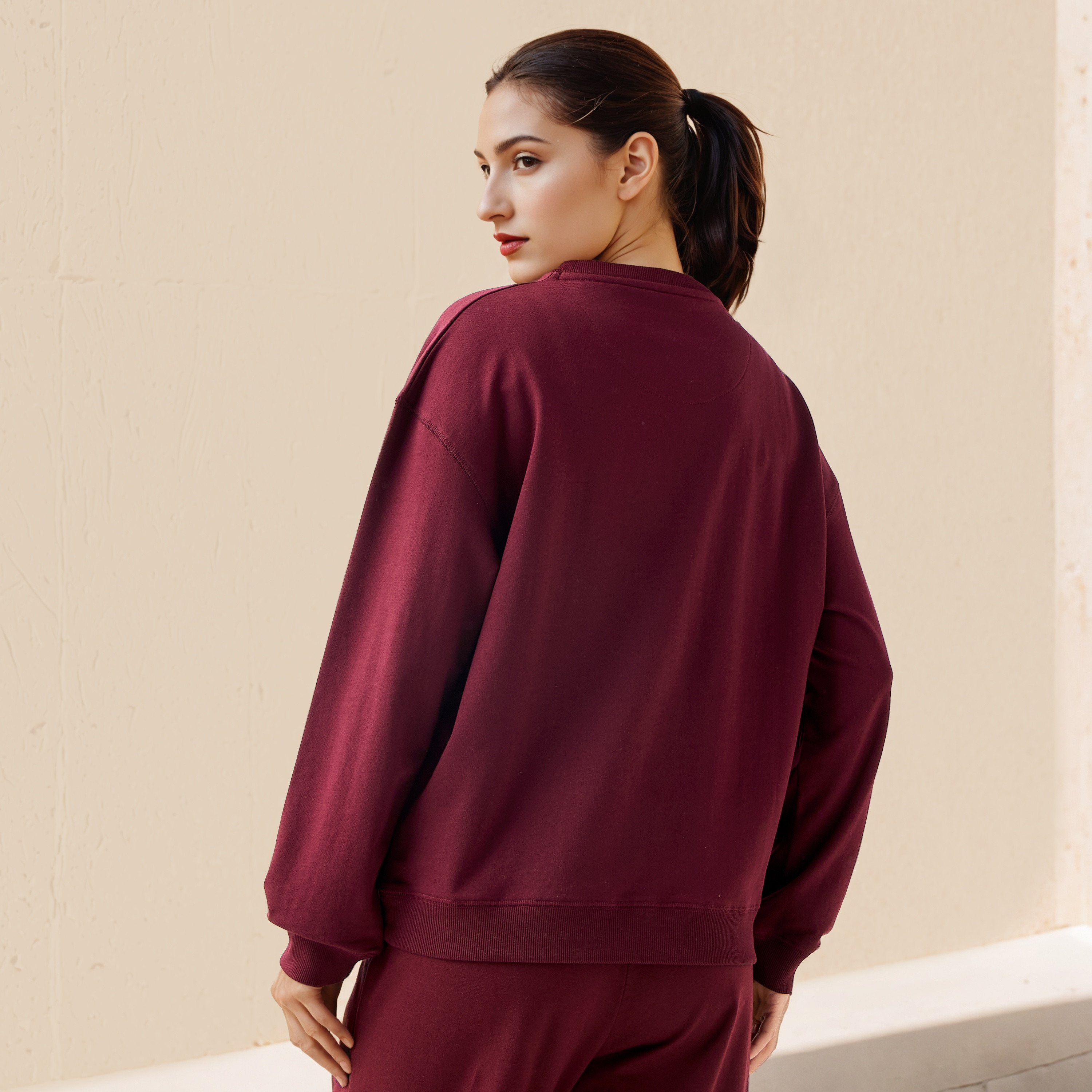 سويت شيرت بقصّة عادية من كابا-women-clothing-hoodiesandsweatshirts-sweatshirts-image-3