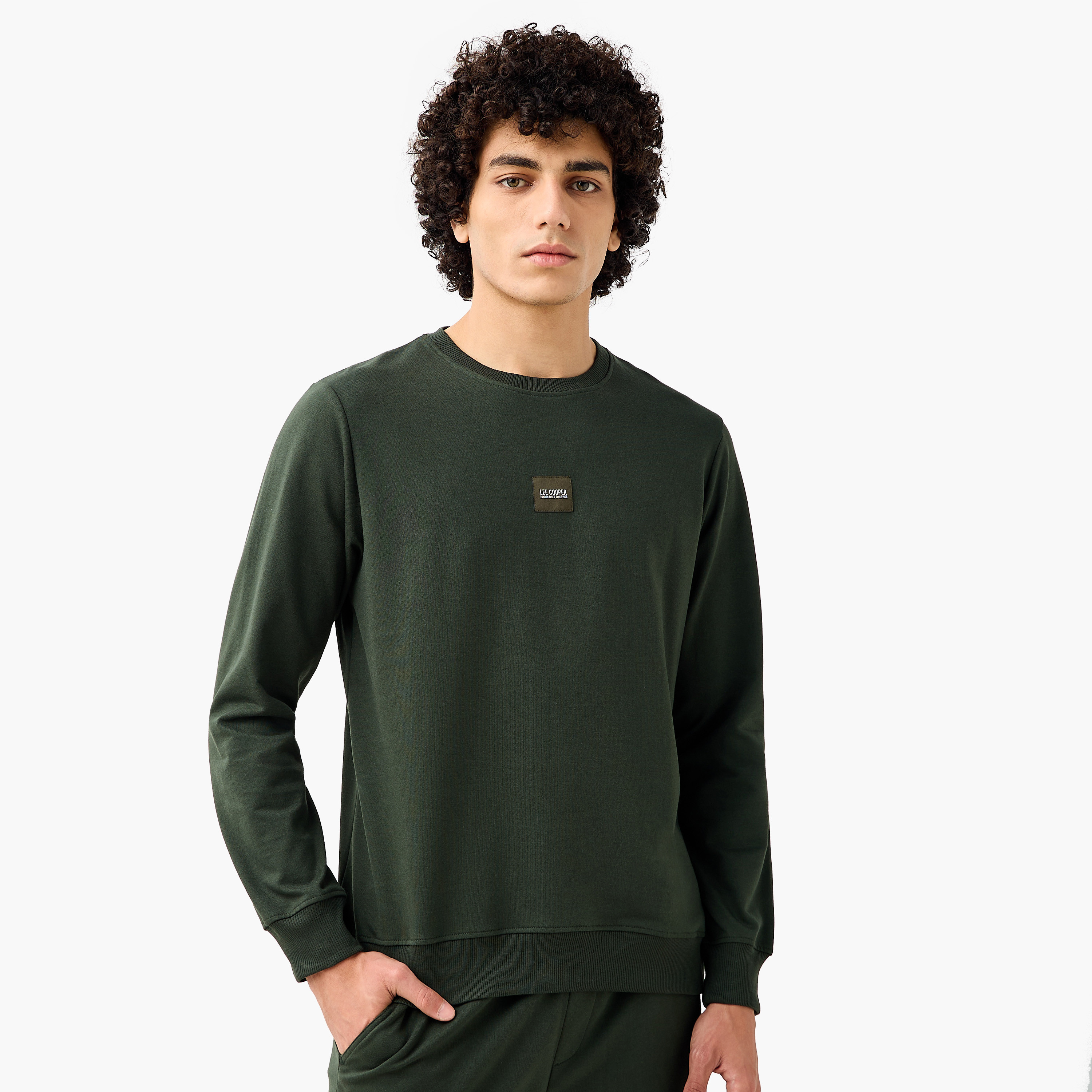 Lee Cooper Regular Fit Sweatshirt-men-winterwear-hoodiesandsweatshirts-image-1