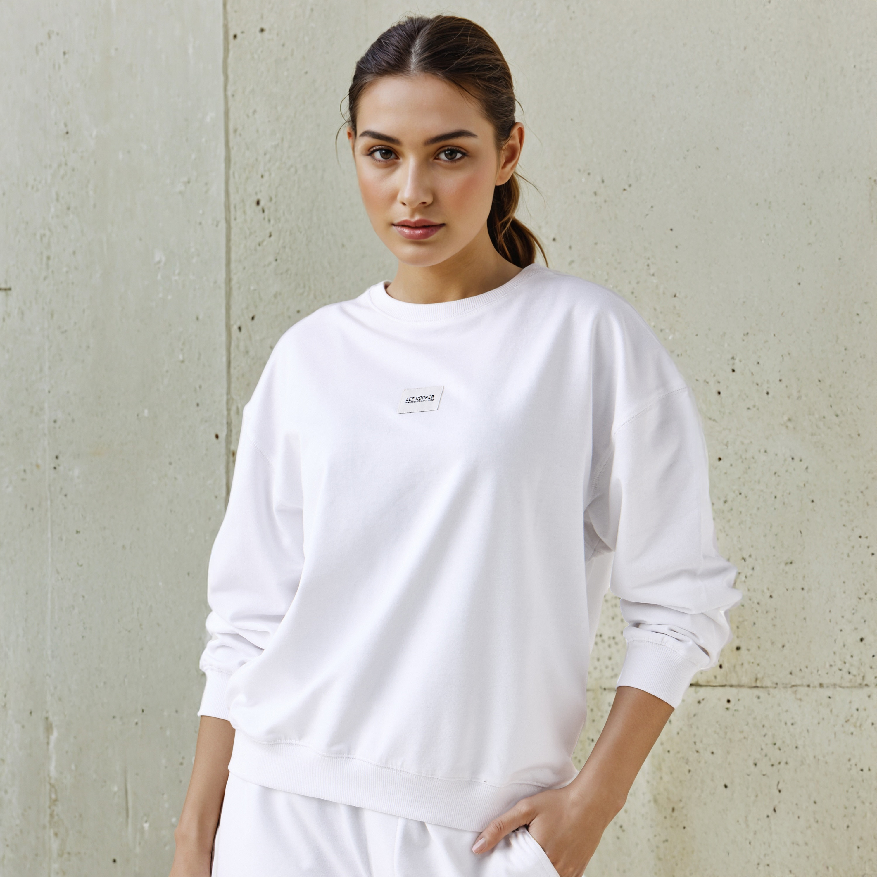 Lee Cooper Regular Fit Sweatshirt-women-winterwear-hoodiesandsweatshirts-sweatshirts-image-1