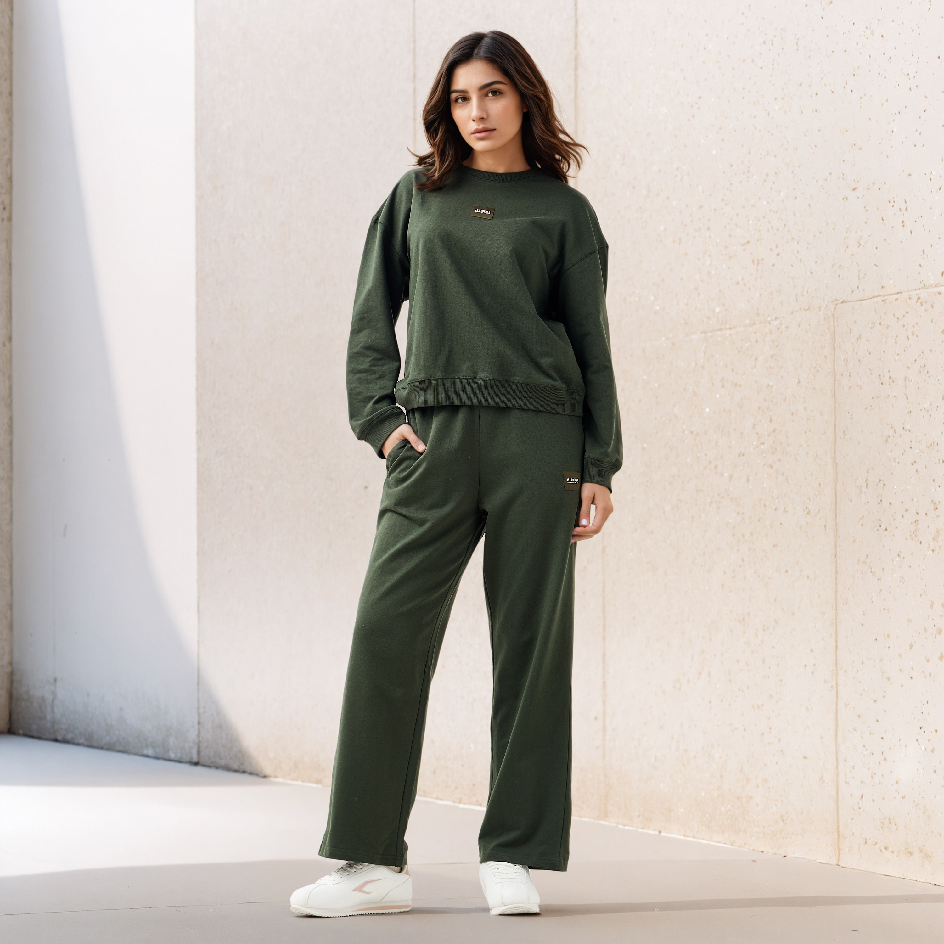 Lee Cooper Regular Fit Sweatshirt-women-winterwear-hoodiesandsweatshirts-sweatshirts-image-2