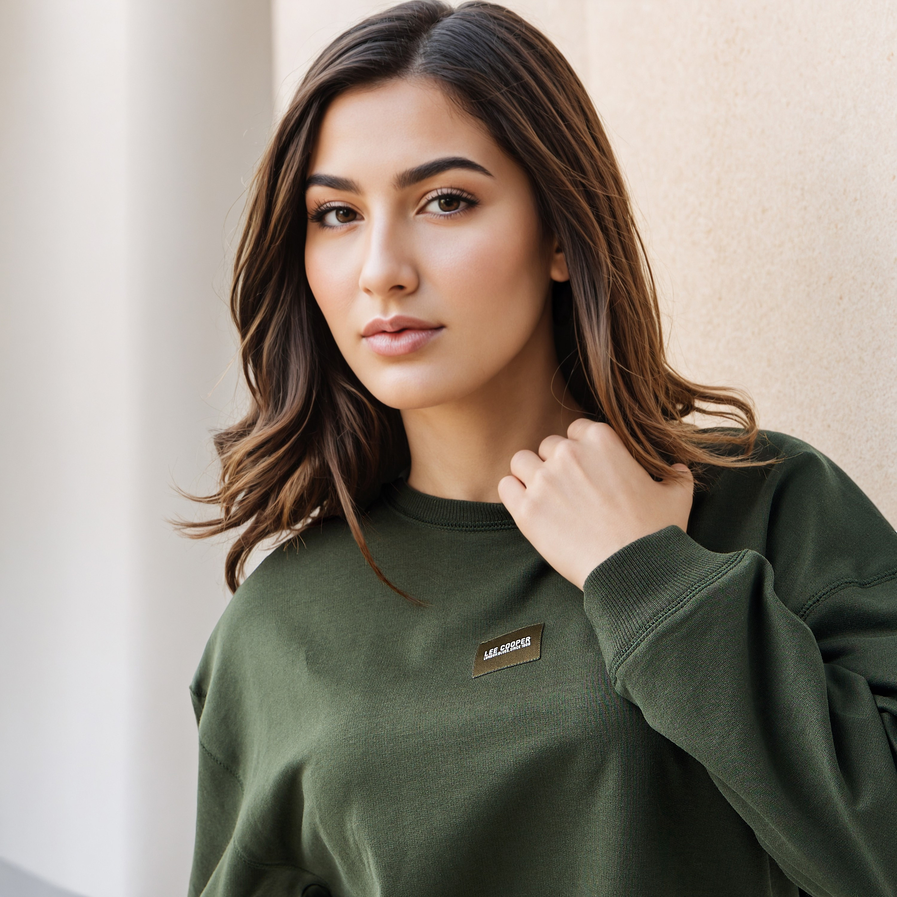 Lee Cooper Regular Fit Sweatshirt-women-winterwear-hoodiesandsweatshirts-sweatshirts-image-4