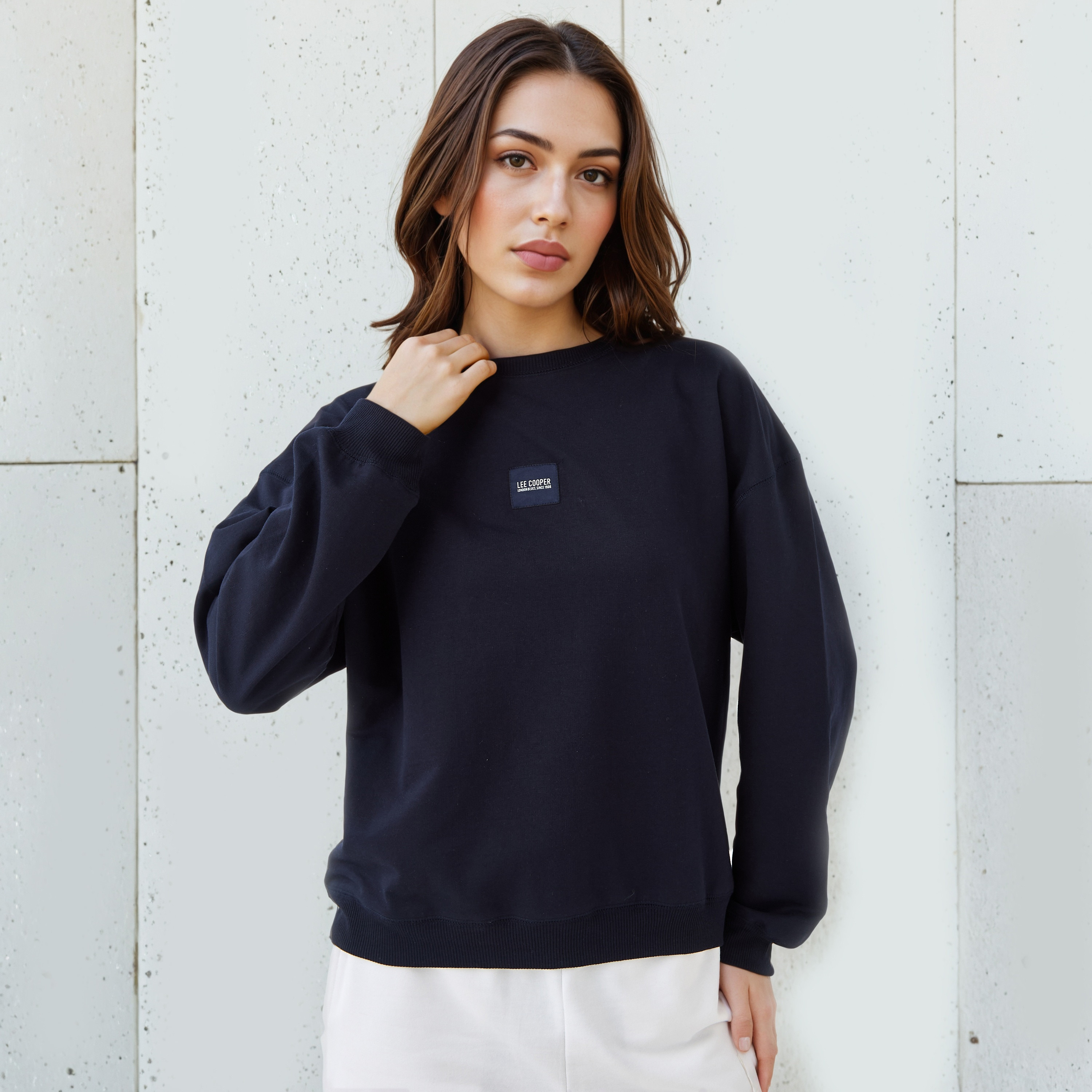 Lee Cooper Regular Fit Sweatshirt-women-winterwear-hoodiesandsweatshirts-sweatshirts-image-1