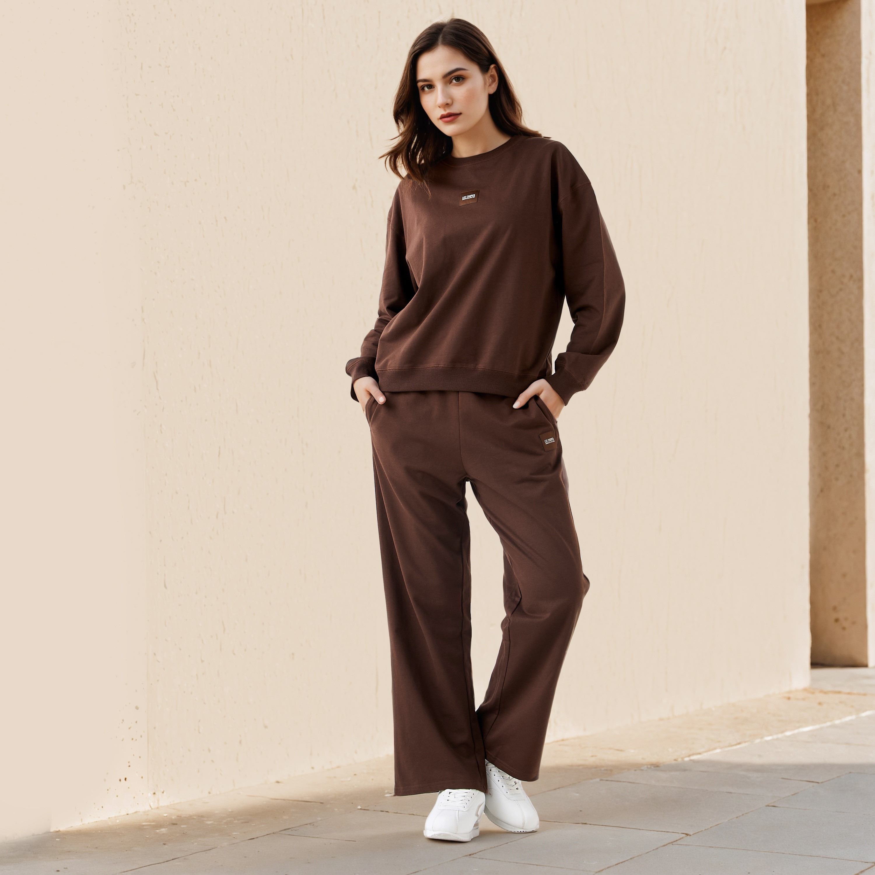 Lee Cooper Regular Fit Sweatshirt-women-winterwear-hoodiesandsweatshirts-sweatshirts-image-2