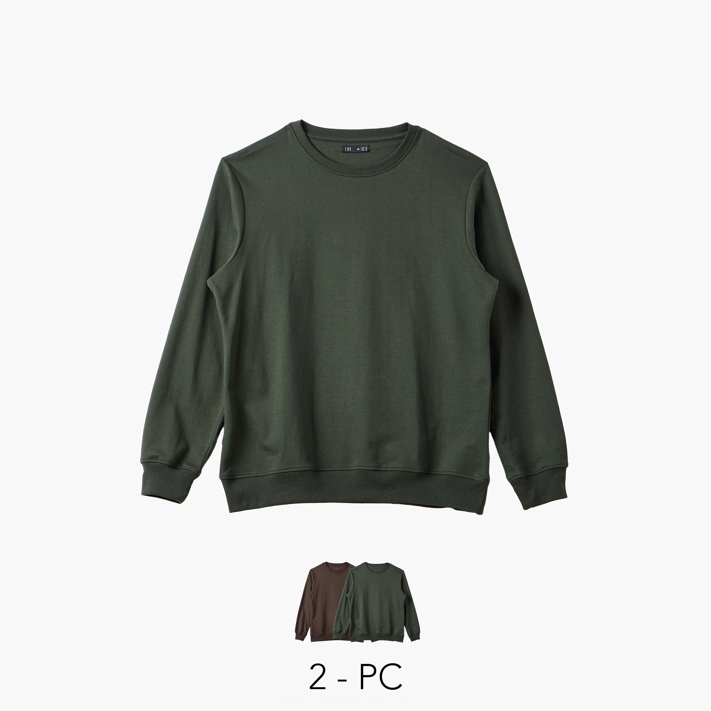 Men Regular Fit Cotton Blend Sweatshirt - Set of 2-men-winterwear-hoodiesandsweatshirts-image-1