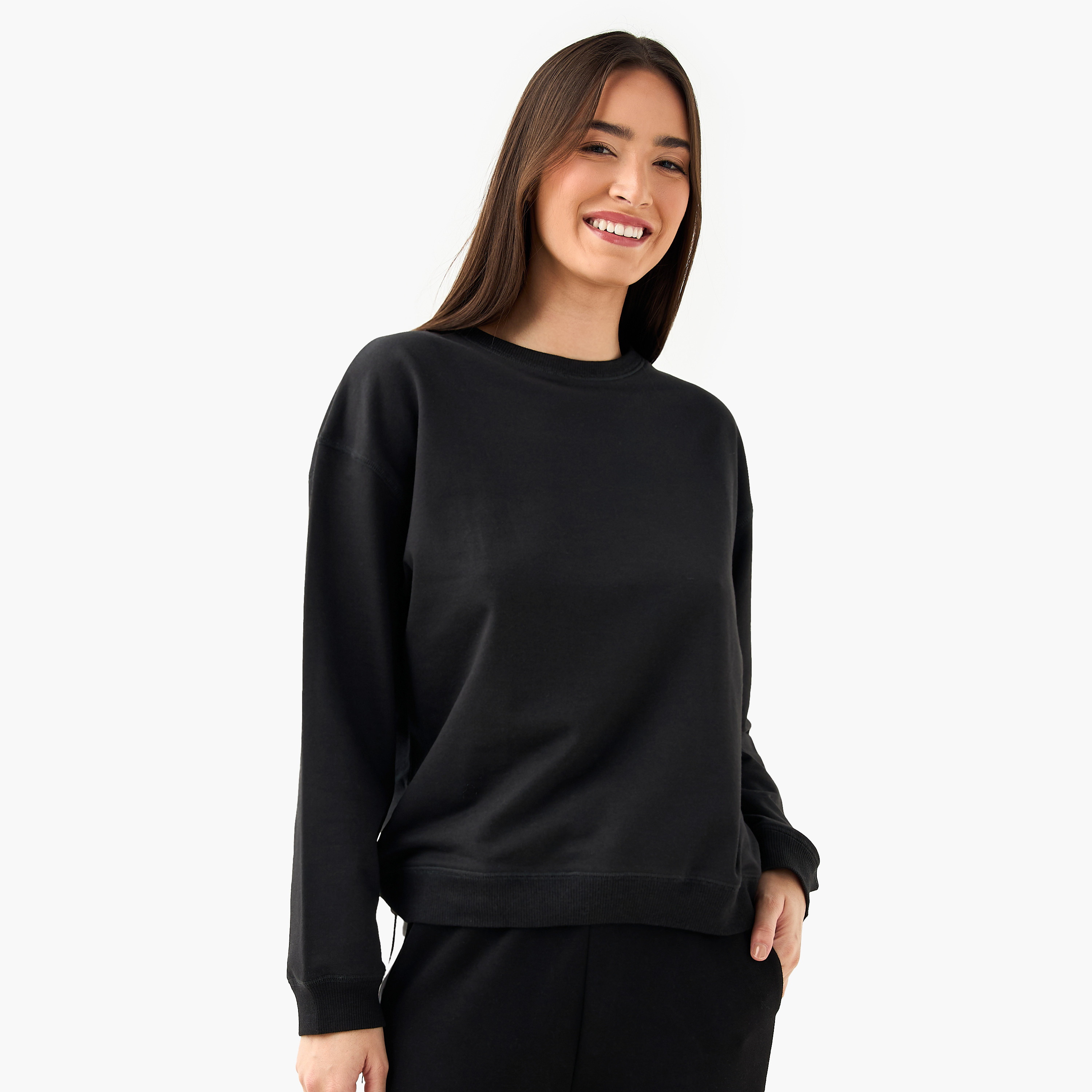 سويت شيرت بقصة عادية - طقم من قطعتين-women-winterwear-hoodiesandsweatshirts-sweatshirts-image-3