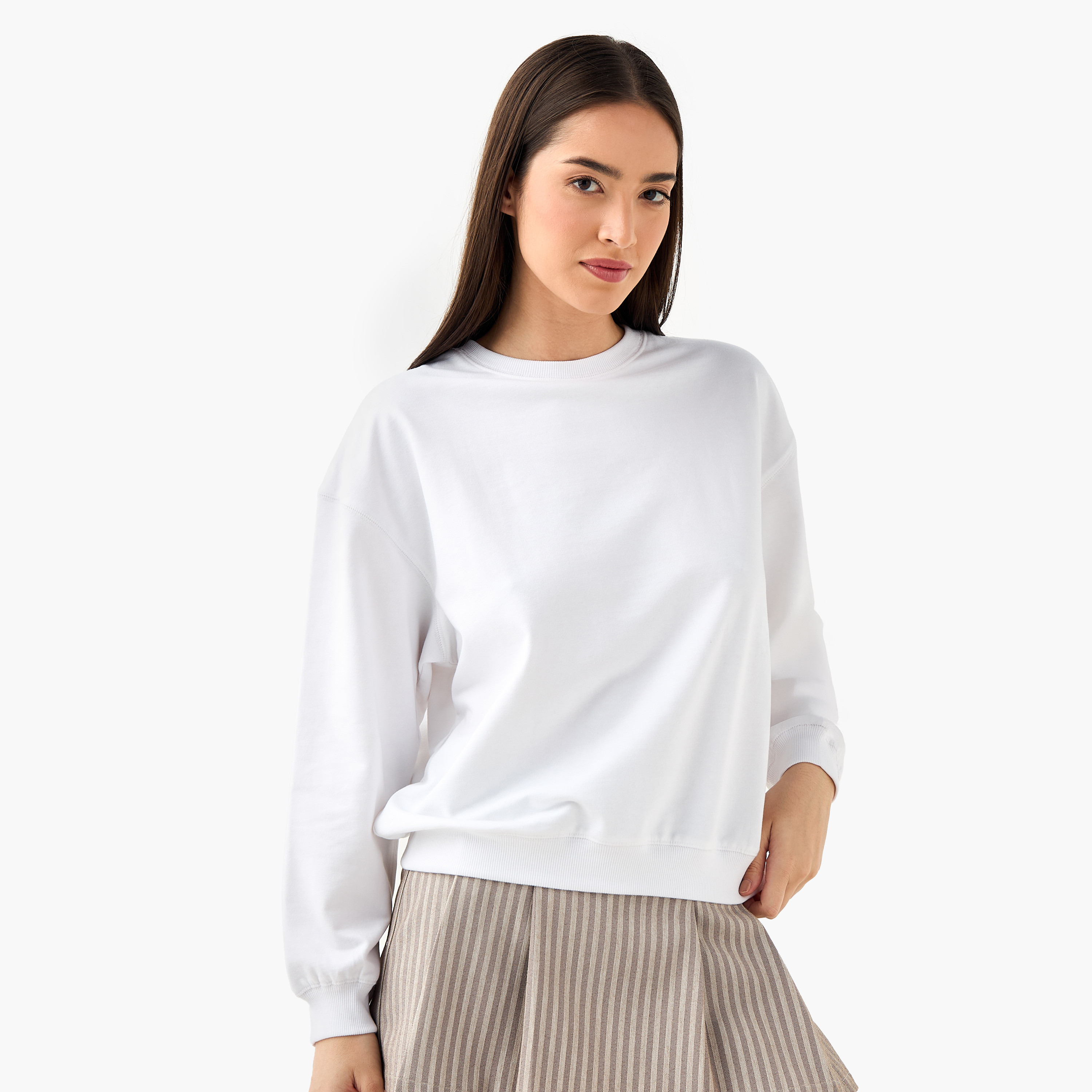 سويت شيرت بقصة عادية - طقم من قطعتين-women-winterwear-hoodiesandsweatshirts-sweatshirts-image-3