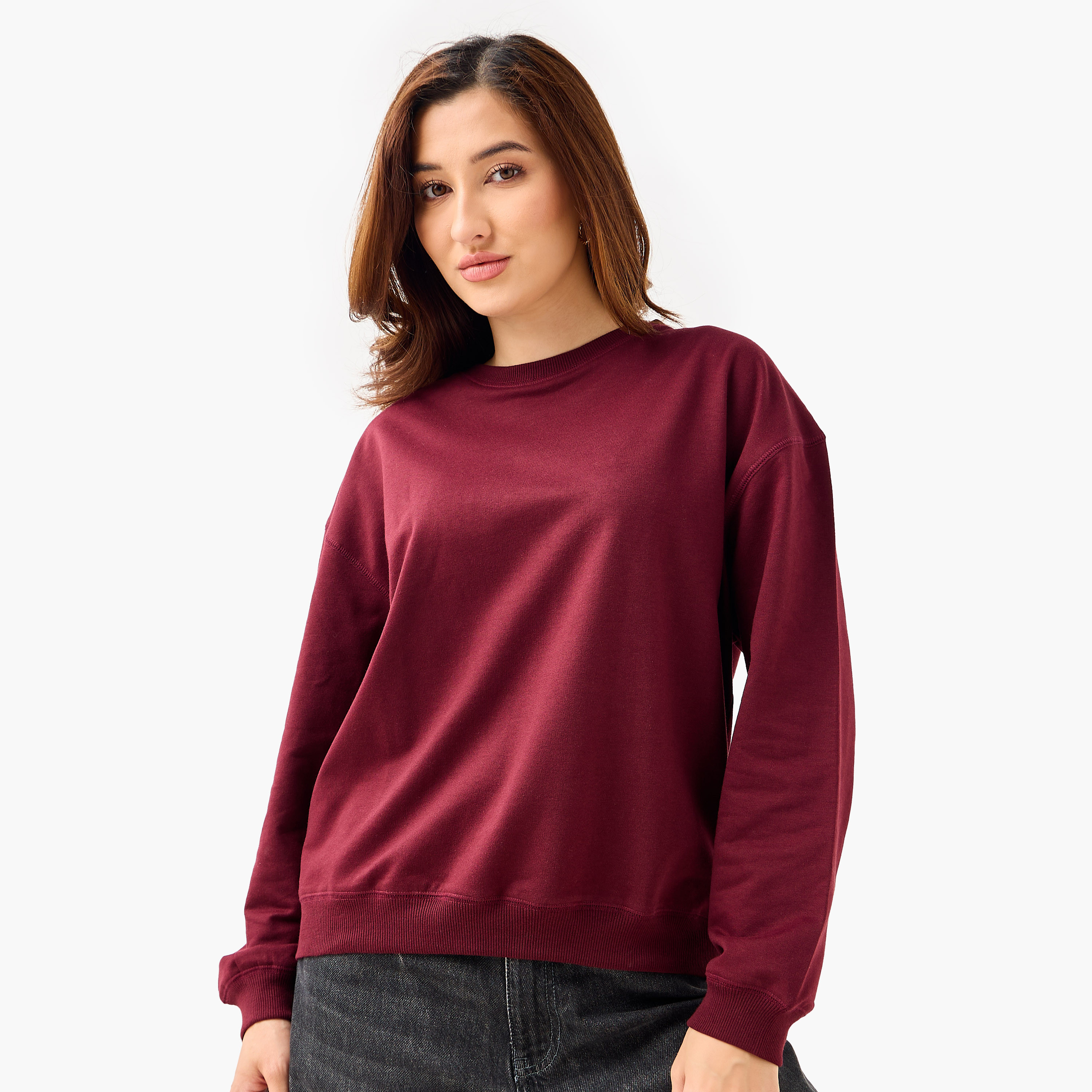 سويت شيرت بقصة عادية - طقم من قطعتين-women-winterwear-hoodiesandsweatshirts-sweatshirts-image-5