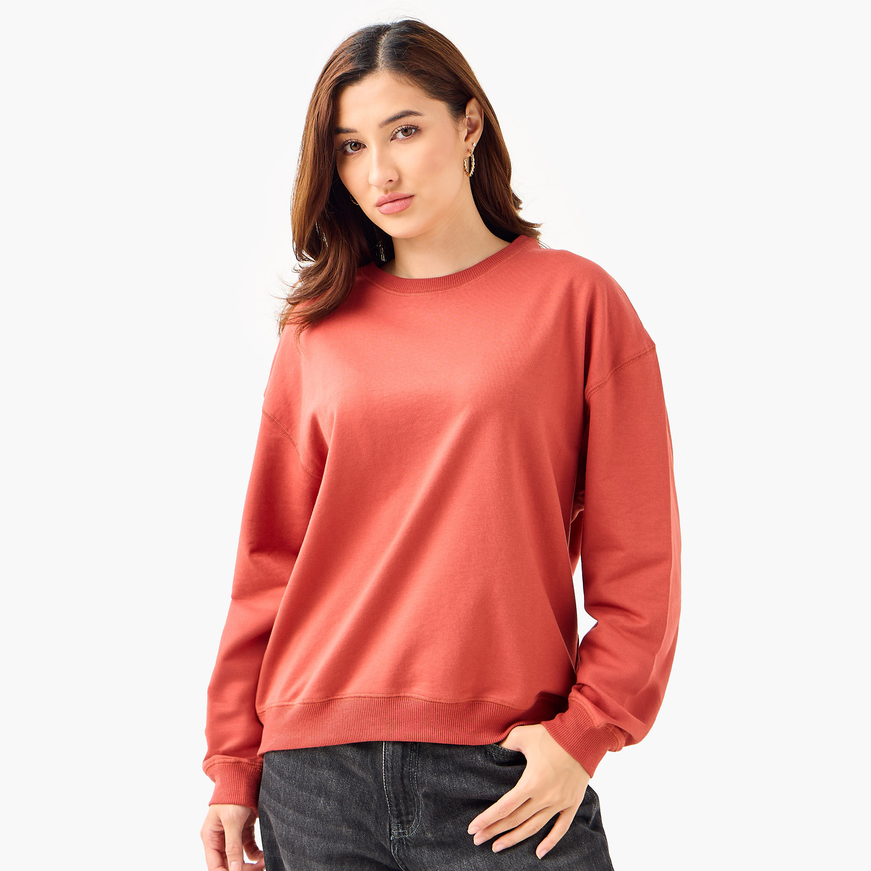سويت شيرت بقصة عادية - طقم من قطعتين-women-winterwear-hoodiesandsweatshirts-sweatshirts-image-6